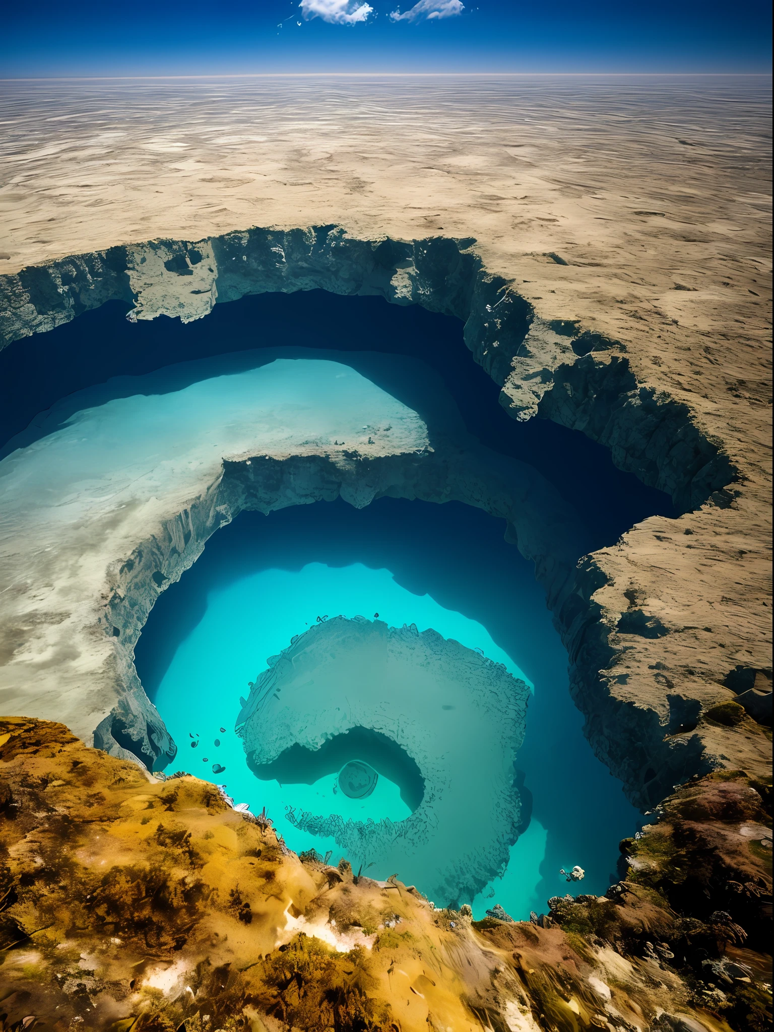 stunning Mariana Trench, cinematic, atmospheric, filmed, detailed photo