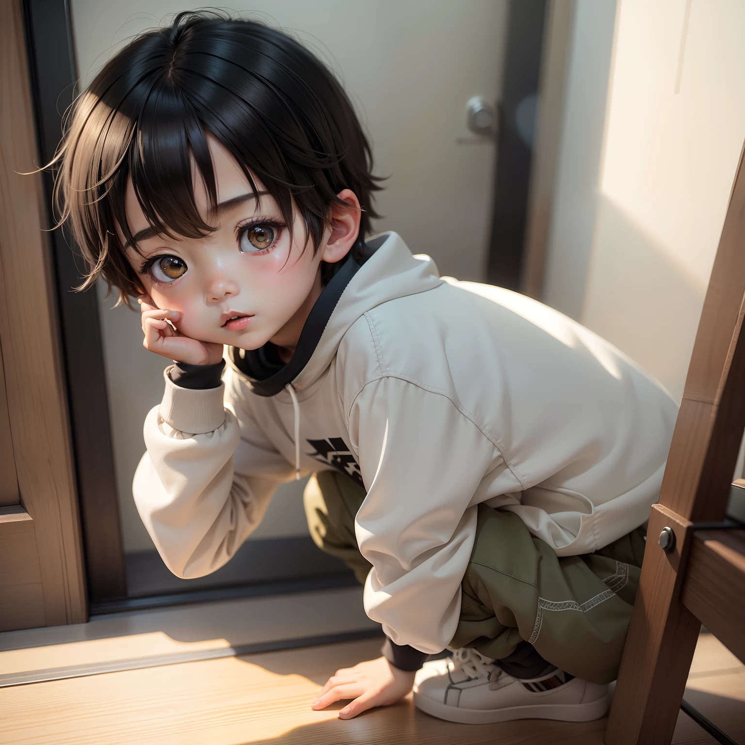 Shota Cute l Tone Supreme Painting Masterpiece Boutique Ray Tracing Atmospheric Sense