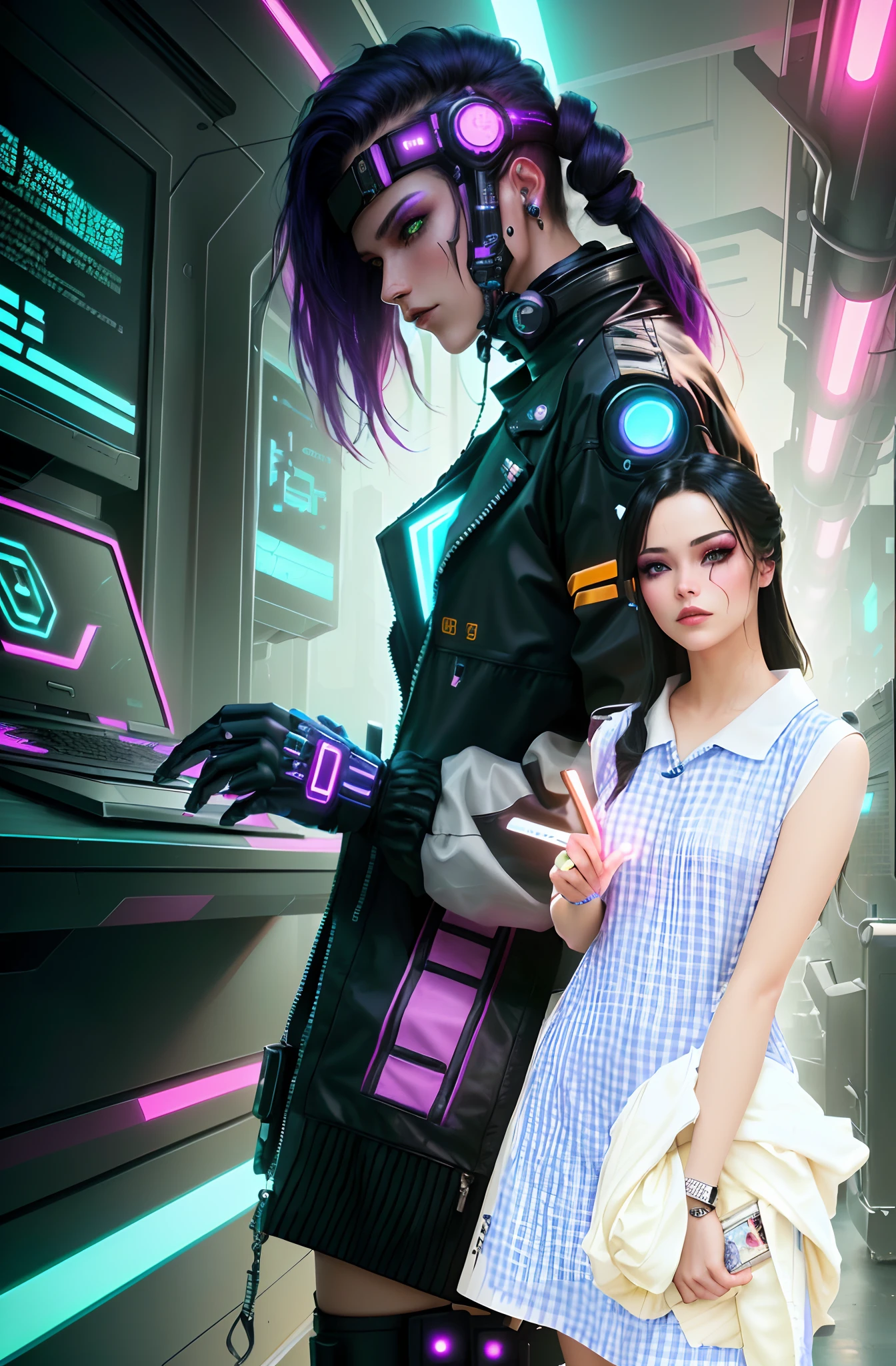 cyber punk perssonage