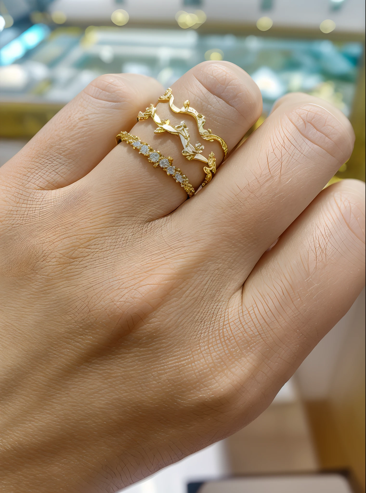 ultraclear,Fantasyart,golden colored,K gold,jewelry。