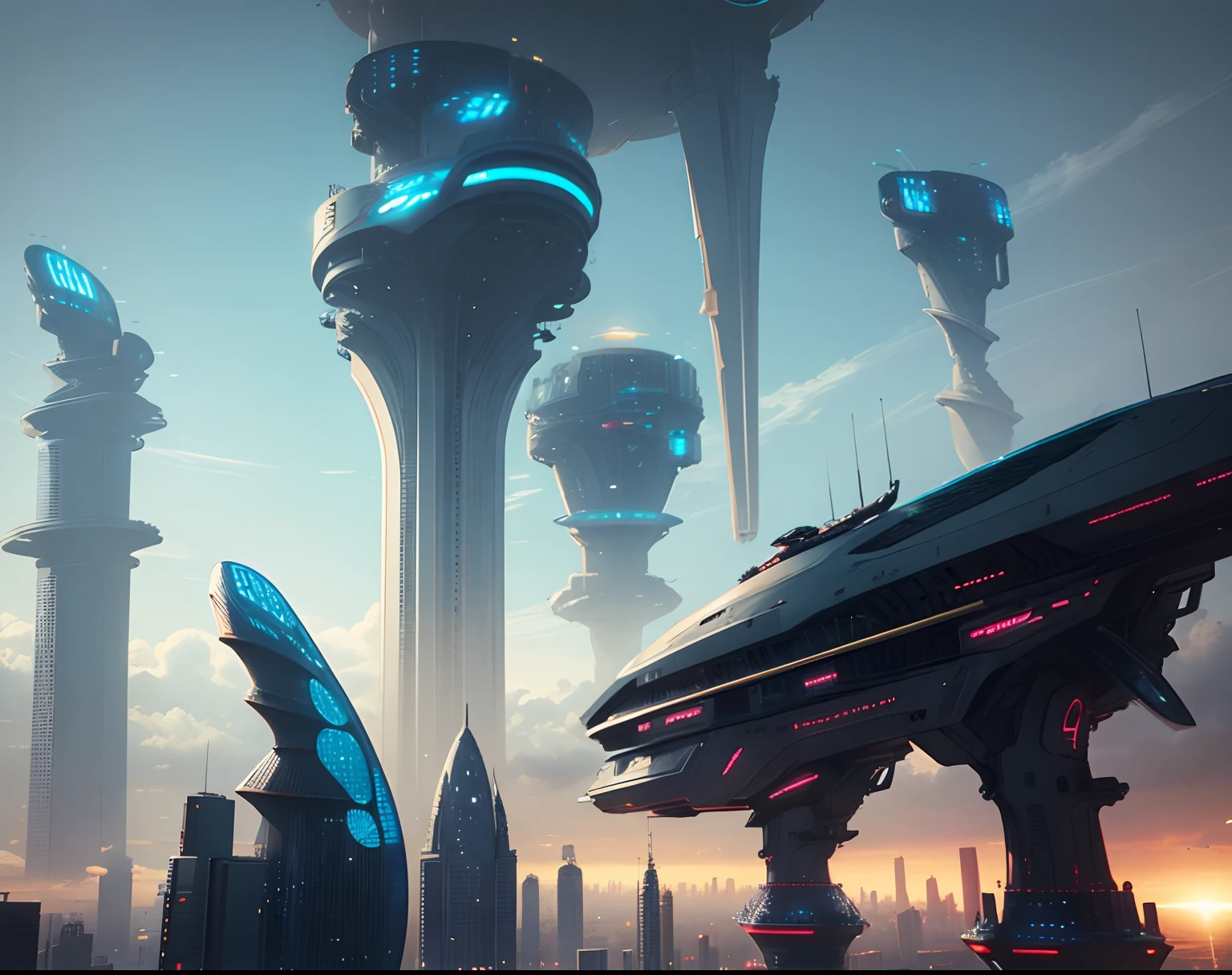 Futuristic cities