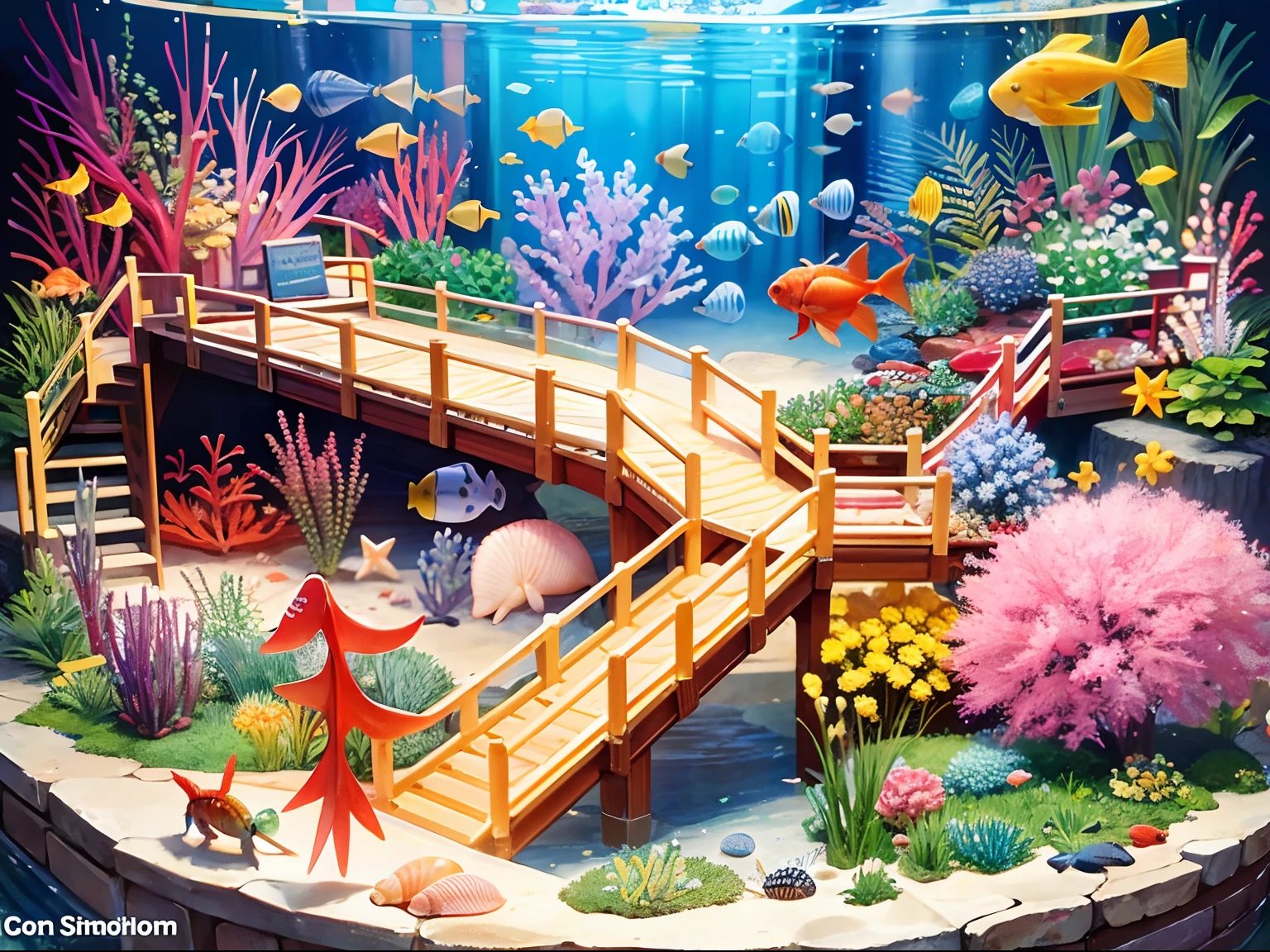 aquarium background,Colorful shrimp,Small fish,Small crabs,Small snails,sea shell,Warehouse multi-fish tank