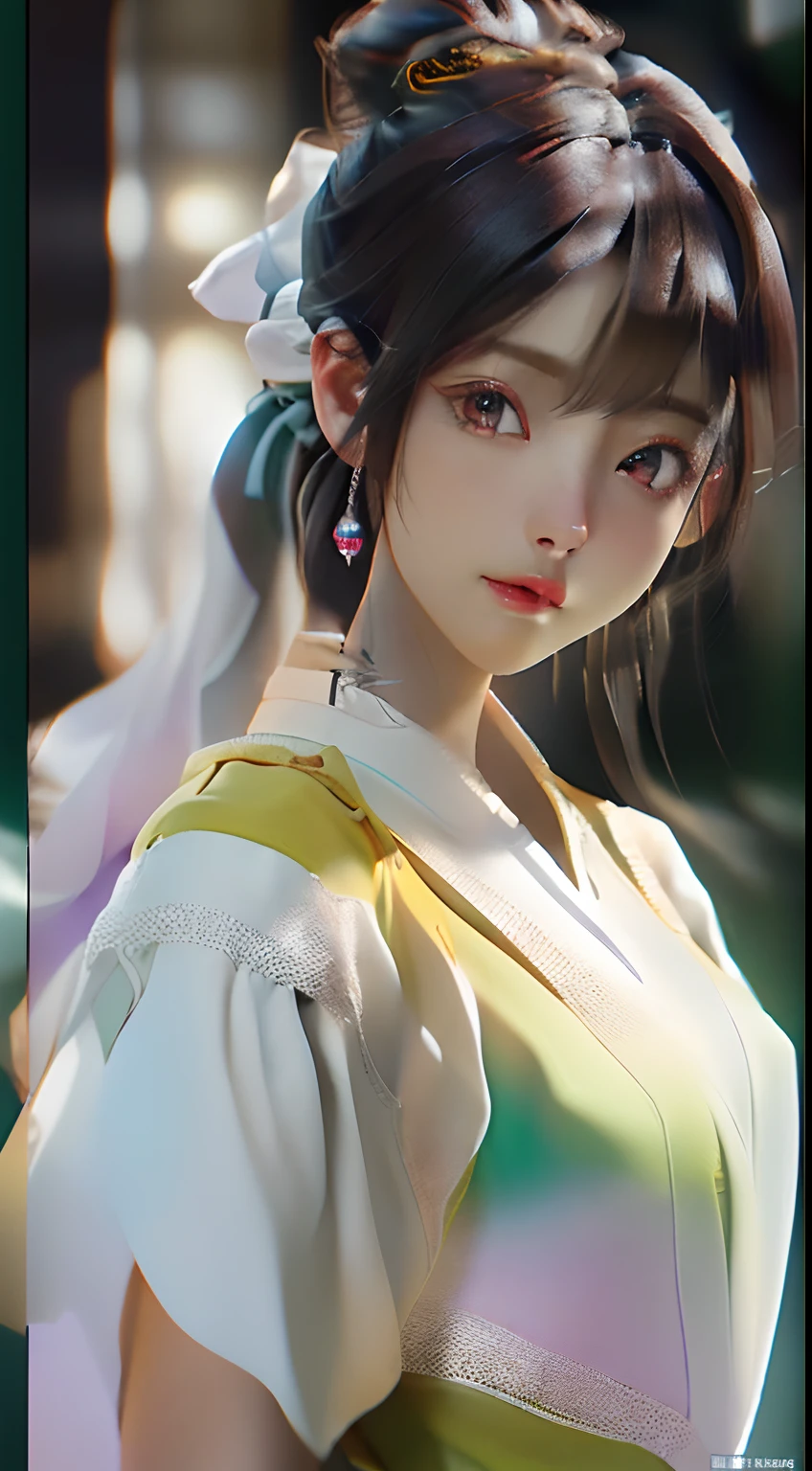 (Best Quality), ((Masterpiece), (Detail: 1.4), 3D, A Beautiful Loli Female Image, HDR (High Dynamic Range), Ray Tracing, NVIDIA RTX, Super-Resolution, Unreal 5, Subsurface Scattering, PBR Texture, Post Processing, Anisotropic Filtering, Depth of Field, Maximum Clarity and Clarity, Multi-layer Texture, Albedo and Highlight Mapping, Surface Shading, Accurate Simulation of Light-Material Interactions , Perfect Proportions, Octane Render, Bicolor Light, Large Aperture, Low ISO, White Balance, Rule of Thirds, 8K RAW,