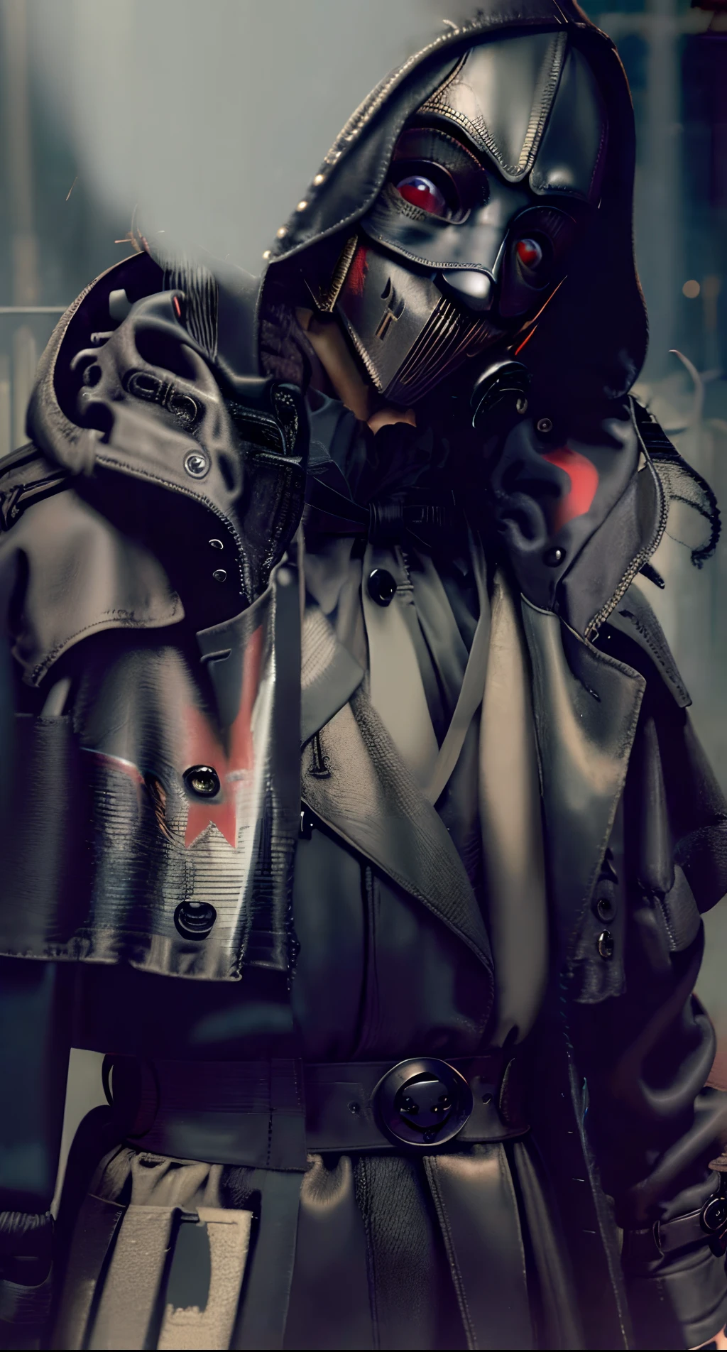 "((Dark Department+a black trench coat+masks)youth)"
