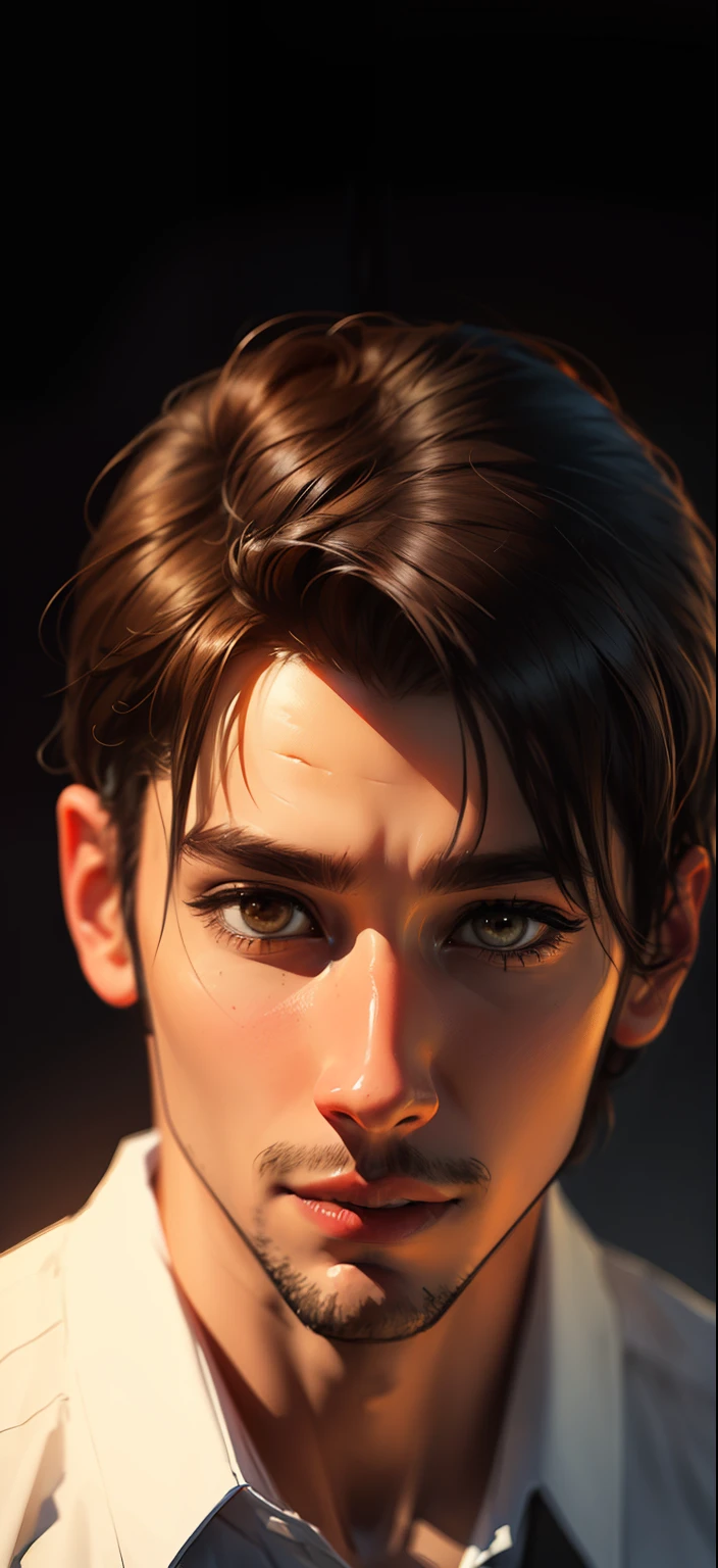 Change background. Handsome boy. Realistic face. HD Ultra