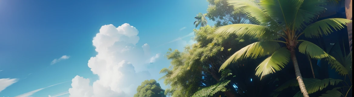 Tropical Jungle 　blue-sky