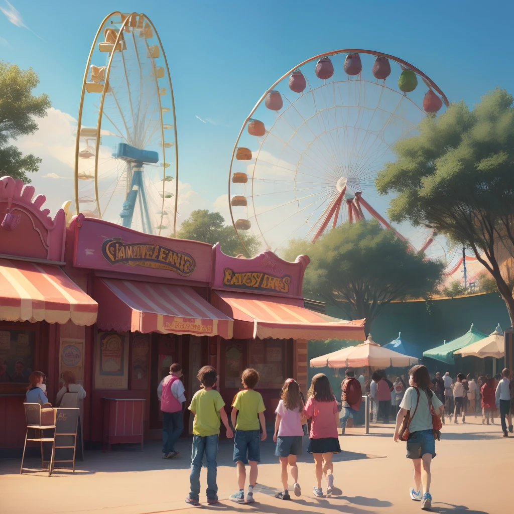 Amusement park kids