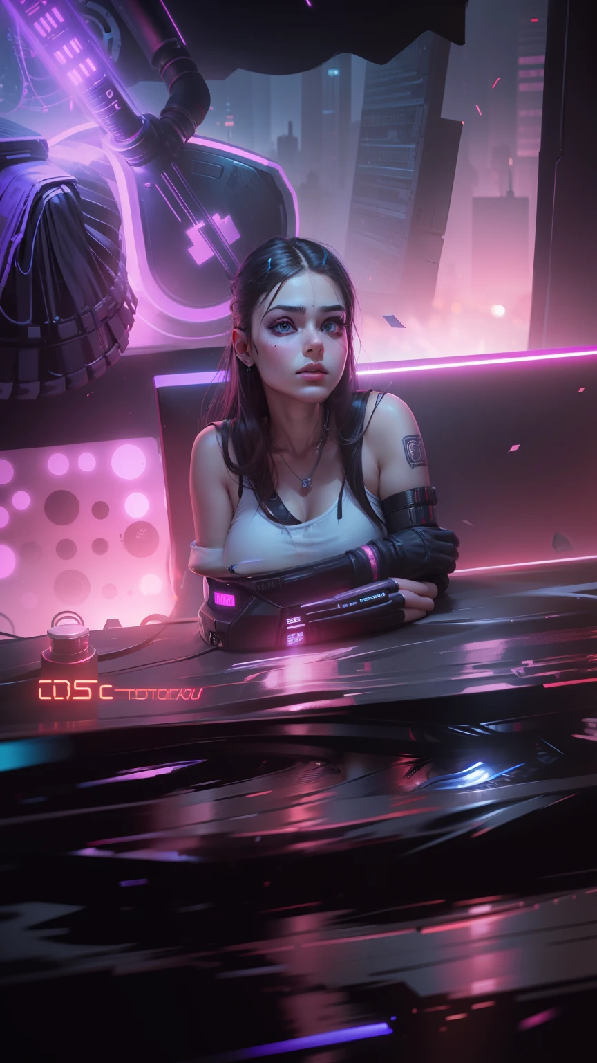 Change background cyberpunk cute girl , realistic face , High quality realistic ,8k ultra realistic,,
