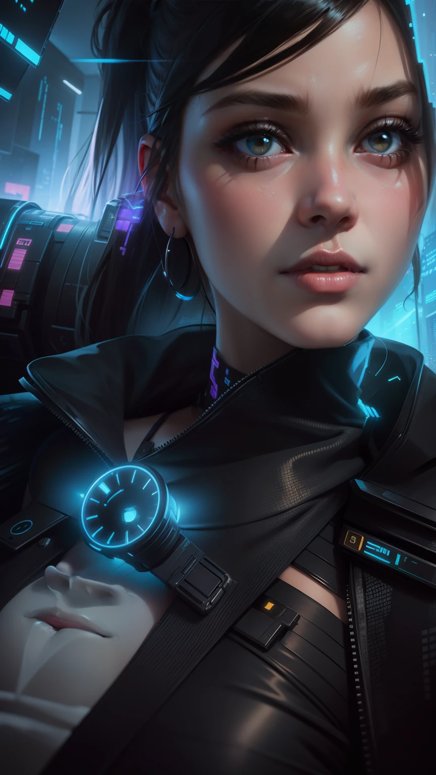 Change background cyberpunk cute girl, realistic face , High quality realistic ,8k ultra realistic,,