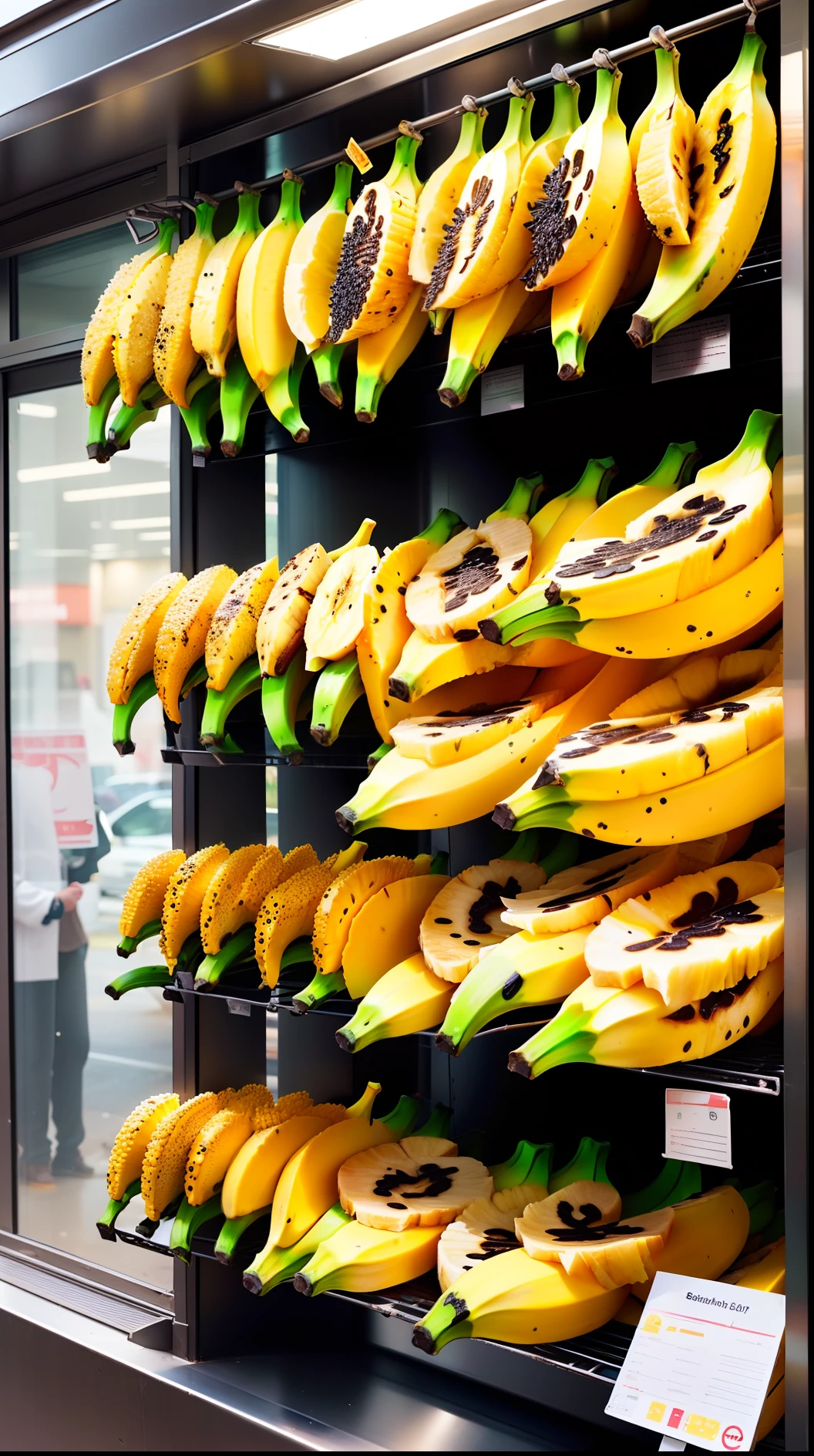 Every banana peel is covered with black spots,Customers shake their hands and don't want to buy