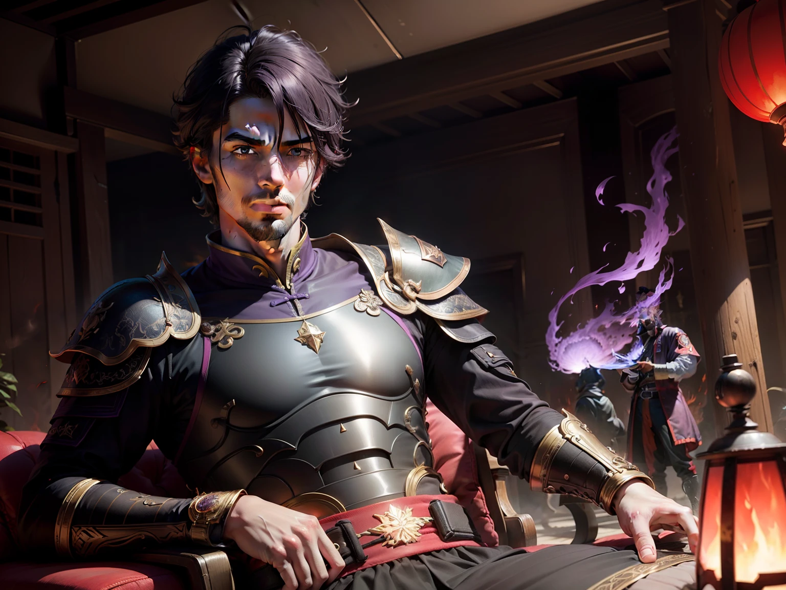 Purple flame background