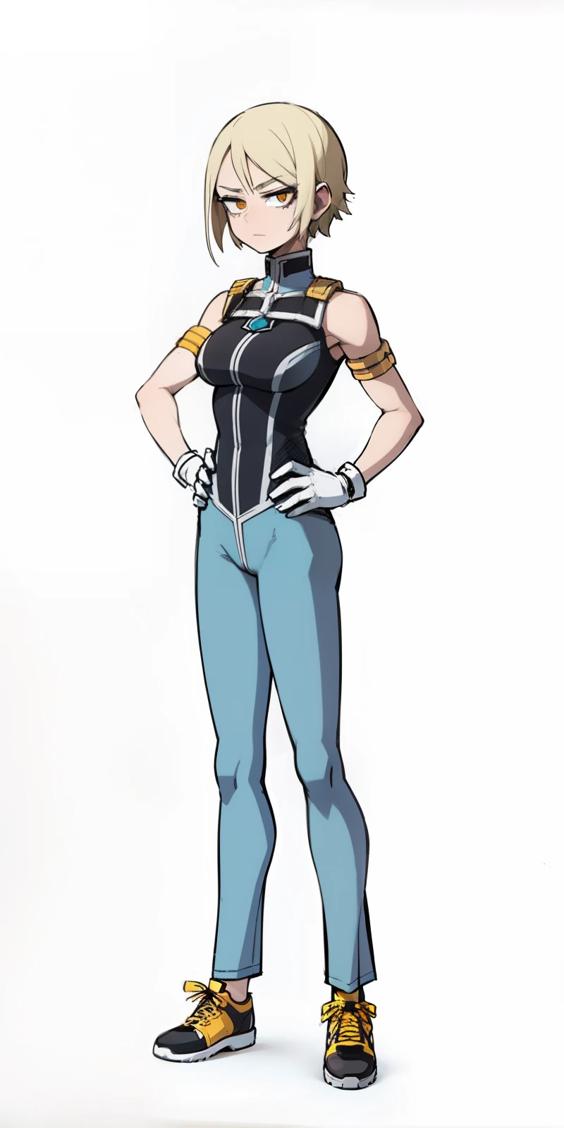 My Hero Academia Style, Anime Girl, Female, Trending on ArtStation Pixiv, (Full Body Shot:0.5), wide hips, Large breast, wide thighs, Perfect Anatomy, Super Detailed, Hero Costume, Full Body Suit, Head Covering, Helmet, Face Covering, Mask,