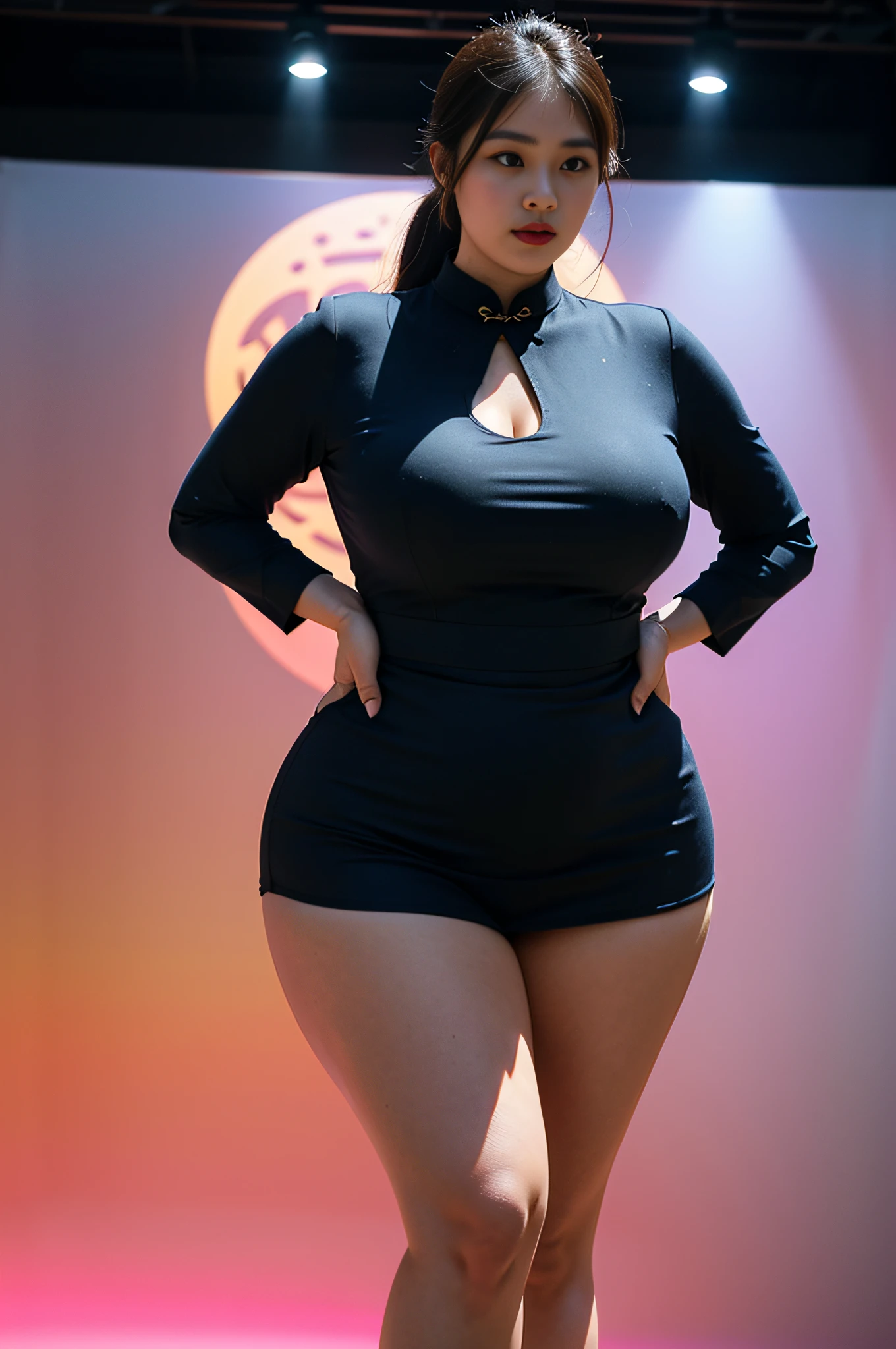 woman,plumw,big assa,Peach buttocks,Skirt that wraps hips,on cheongsam,stocklings,Tong,fat hips,Real Human,Fleshy legs,thick leg,korean people,cleanness,Raised sexy,Peach buttocks,photorealestic,realisticlying,8K,facing away from the audience,Buttocks close up,very big buttocks,Tumblr,insanely inflated hips, clear curvy details,beautiful thick female,hyperrealistic full figure, thicc,highdetailRAWcolorphoto, 超高分辨率, (Photorealistic:1.4),
