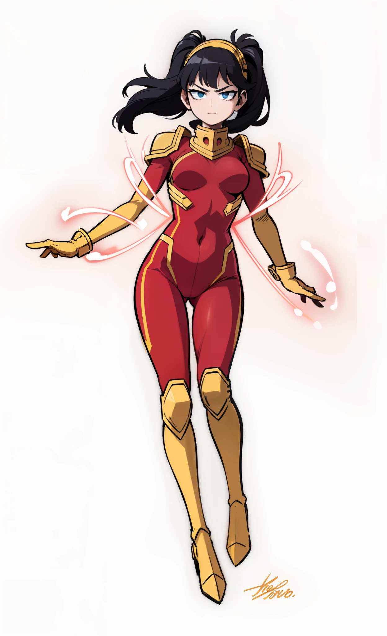 My Hero Academia Style, Anime Girl, Female, Trending on ArtStation Pixiv, (Full Body Shot:0.5), wide hips, Large breast, wide thighs, Perfect Anatomy, Super Detailed, Hero Costume, Full Body Suit, Head Covering, Helmet, Face Covering, Mask,