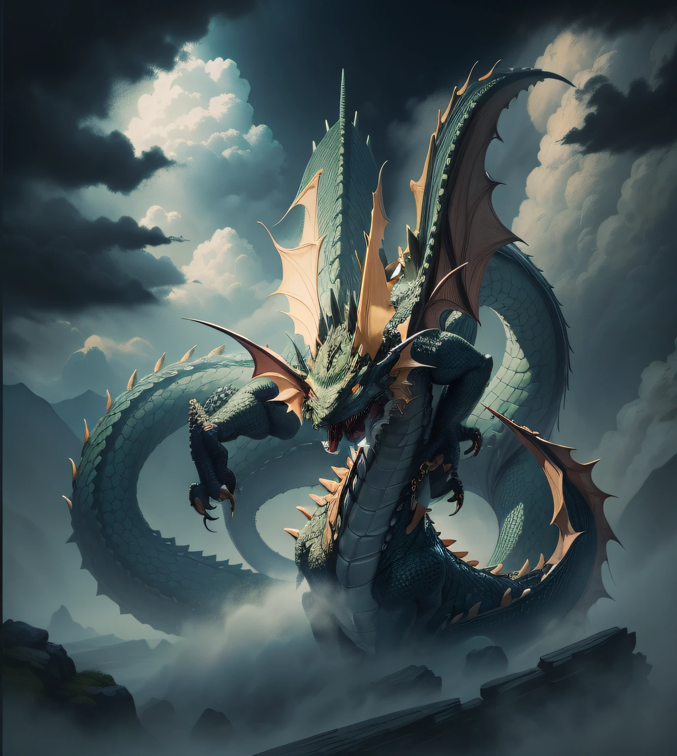 a Oriental Dragons,Discharge of