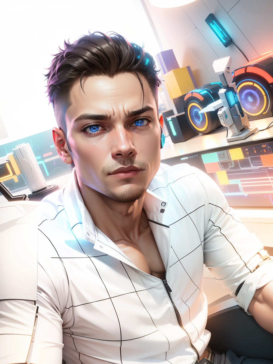 cyberpunk,smartboy,lighting realistic background,8k,v4