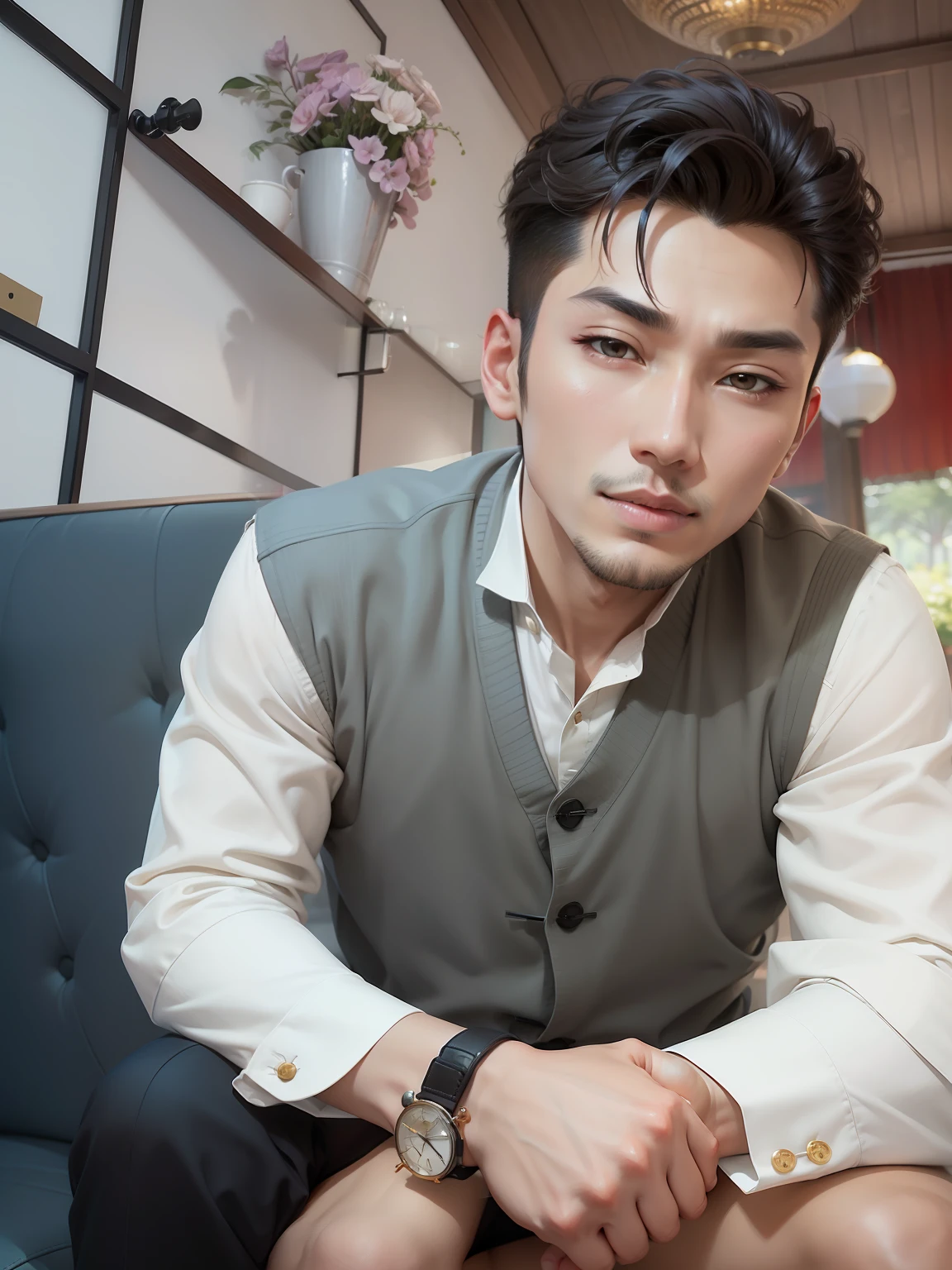 A handsome idol star during the Republic of China