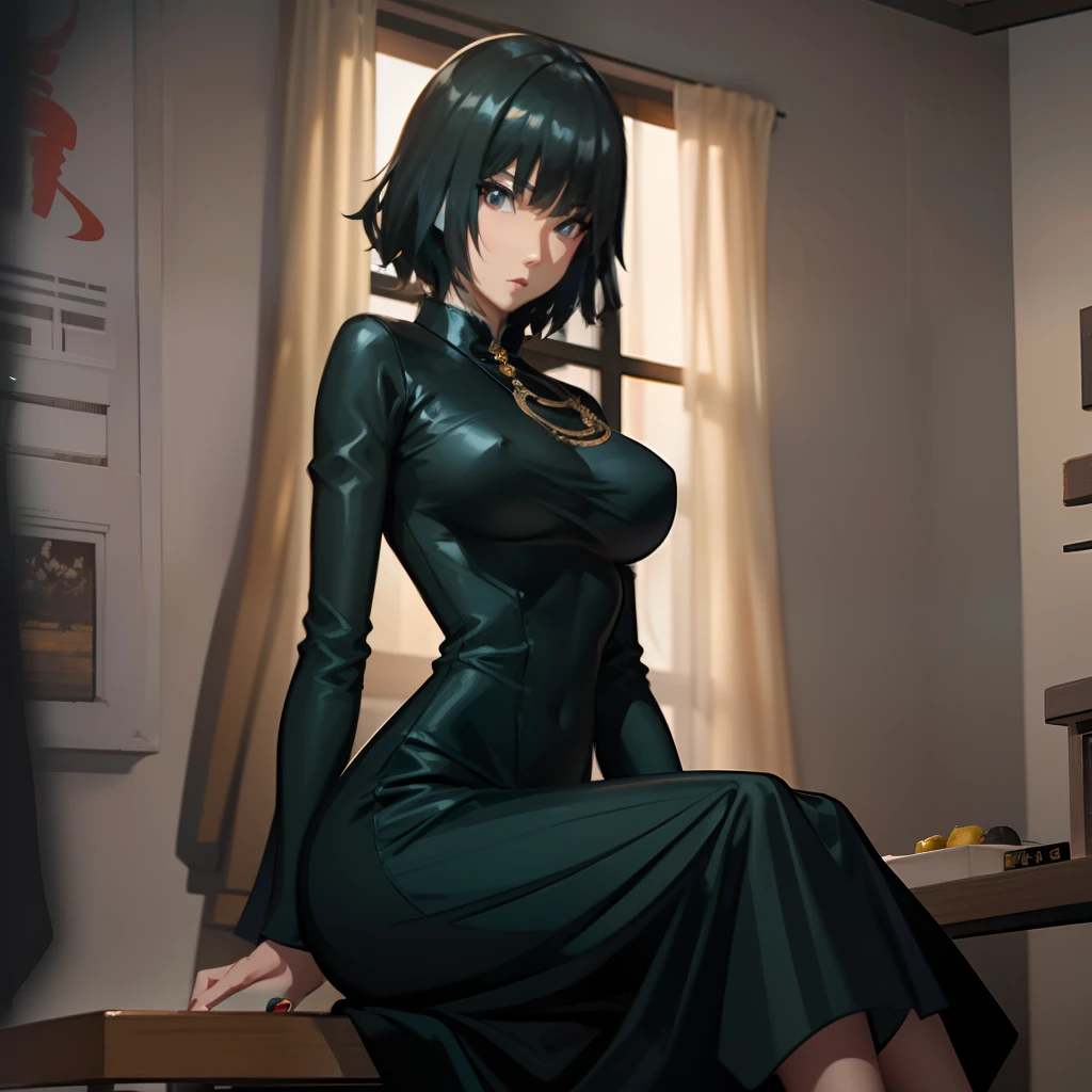 araffed asian woman in a black lingerie sitting on a bench, ???? dress, japanese goddess, gorgeous chinese model, seductive anime girl, succubus in tight short dress, very ???? outfit, hot with shining sun, beautiful asian girl, ???? pose, trending on cgstation, elegant posed, asian nymph bald goddess, asian girl, ???? girl, chinese girl