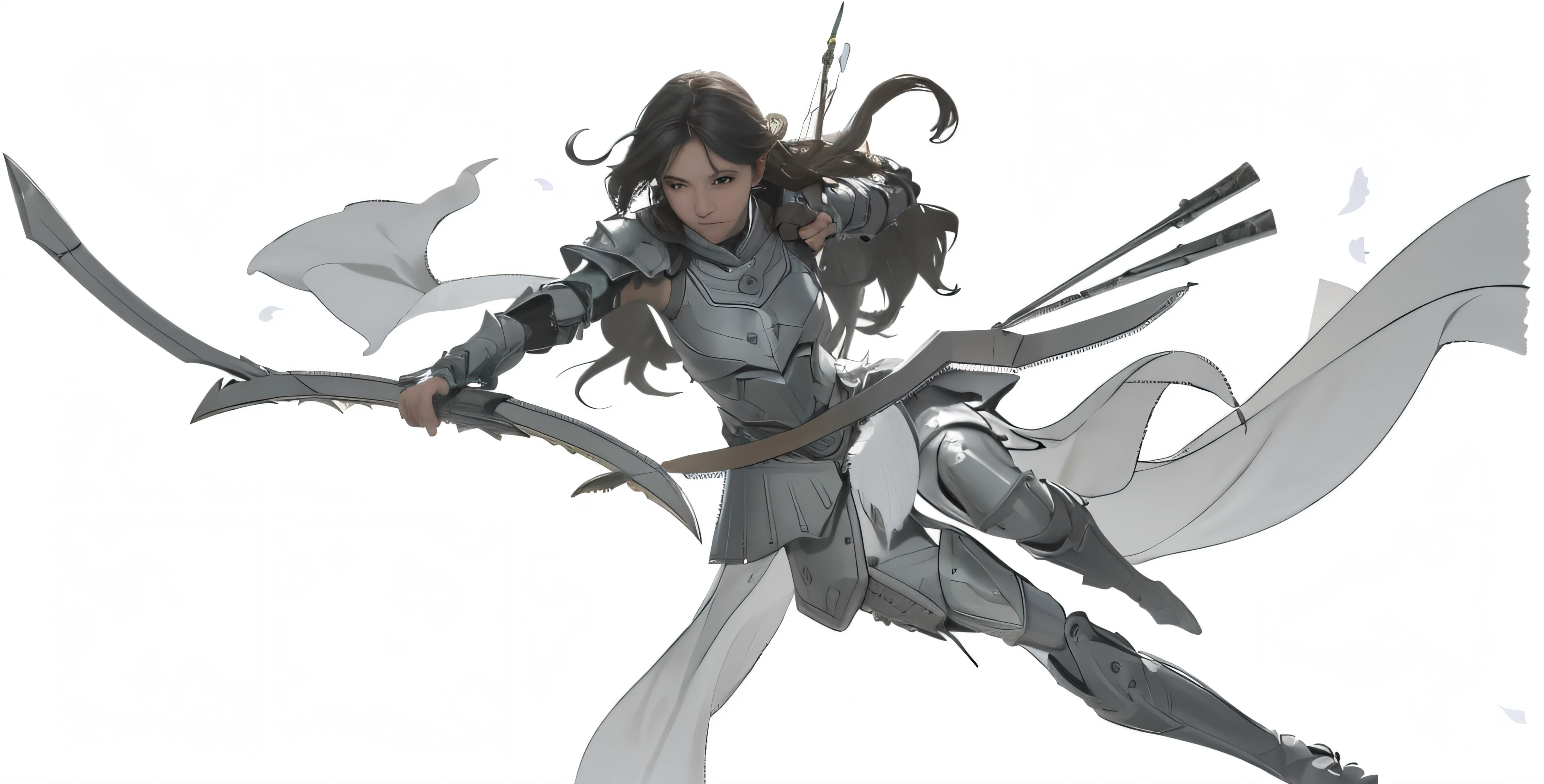 （best qualtiy，tmasterpiece：1.3）， 1girll， eventide，archer，armour