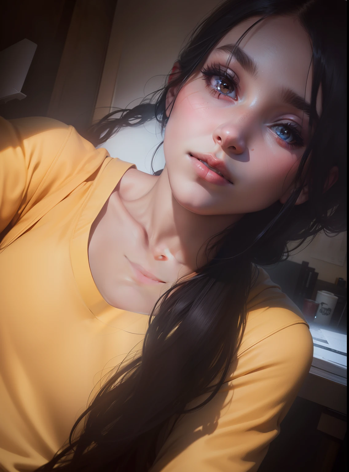 Change background light realistic face