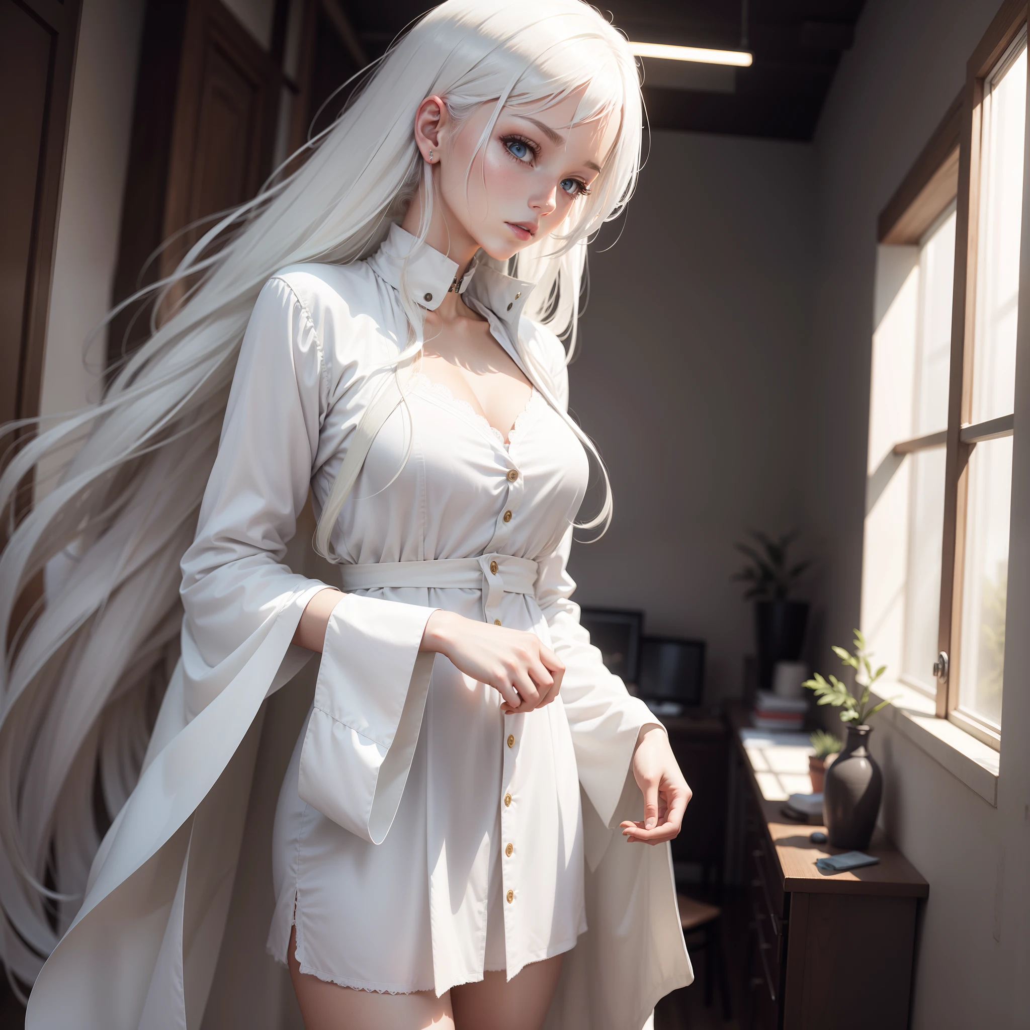White-haired