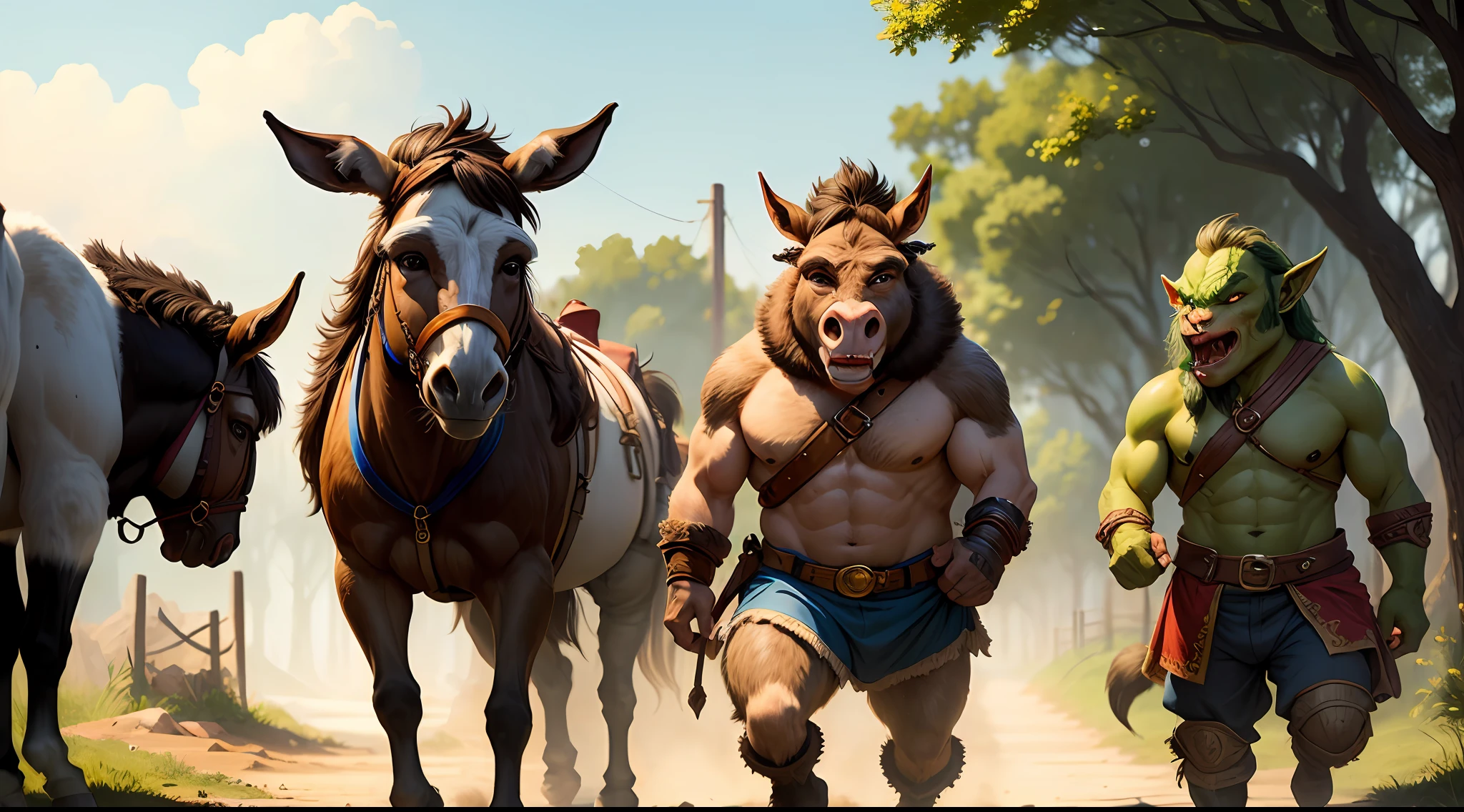 Donkey-hoofed orcs