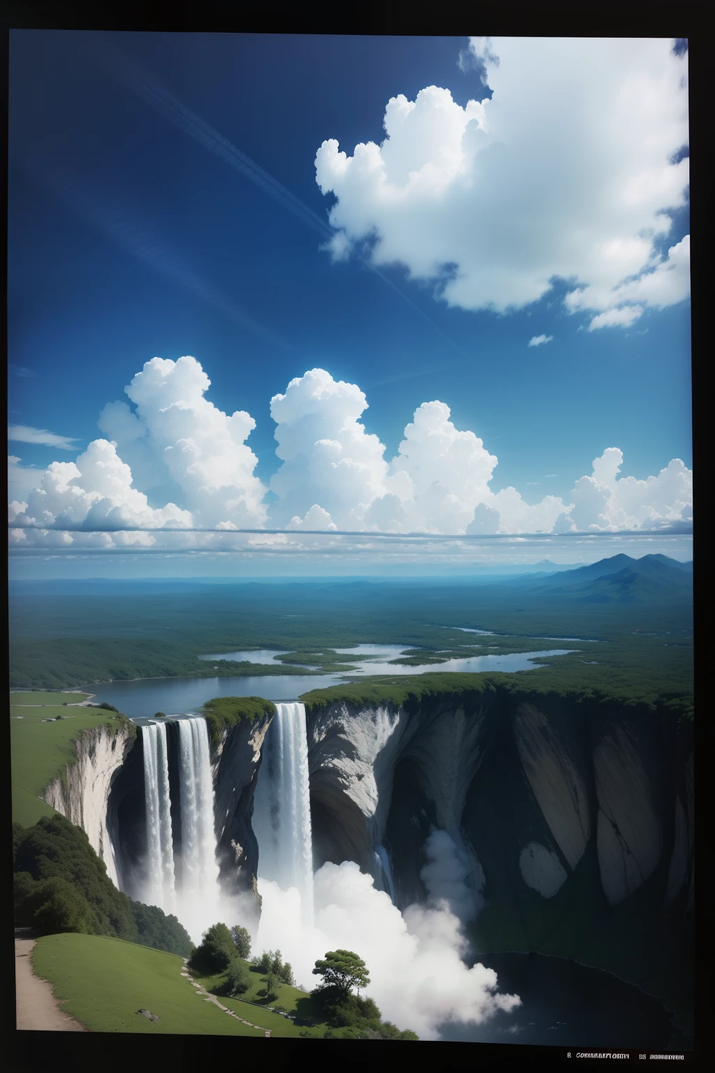 scenecy，exteriors，Skysky，​​clouds，daysies，without humans，mont，scenecy，Eau，The tree，blue-sky，waterfallr，precipice，naturey，lakes，rios，Cloudy sky，Nanotechnology and optical illusion details of carbon fibers，Black and white pinhole lens