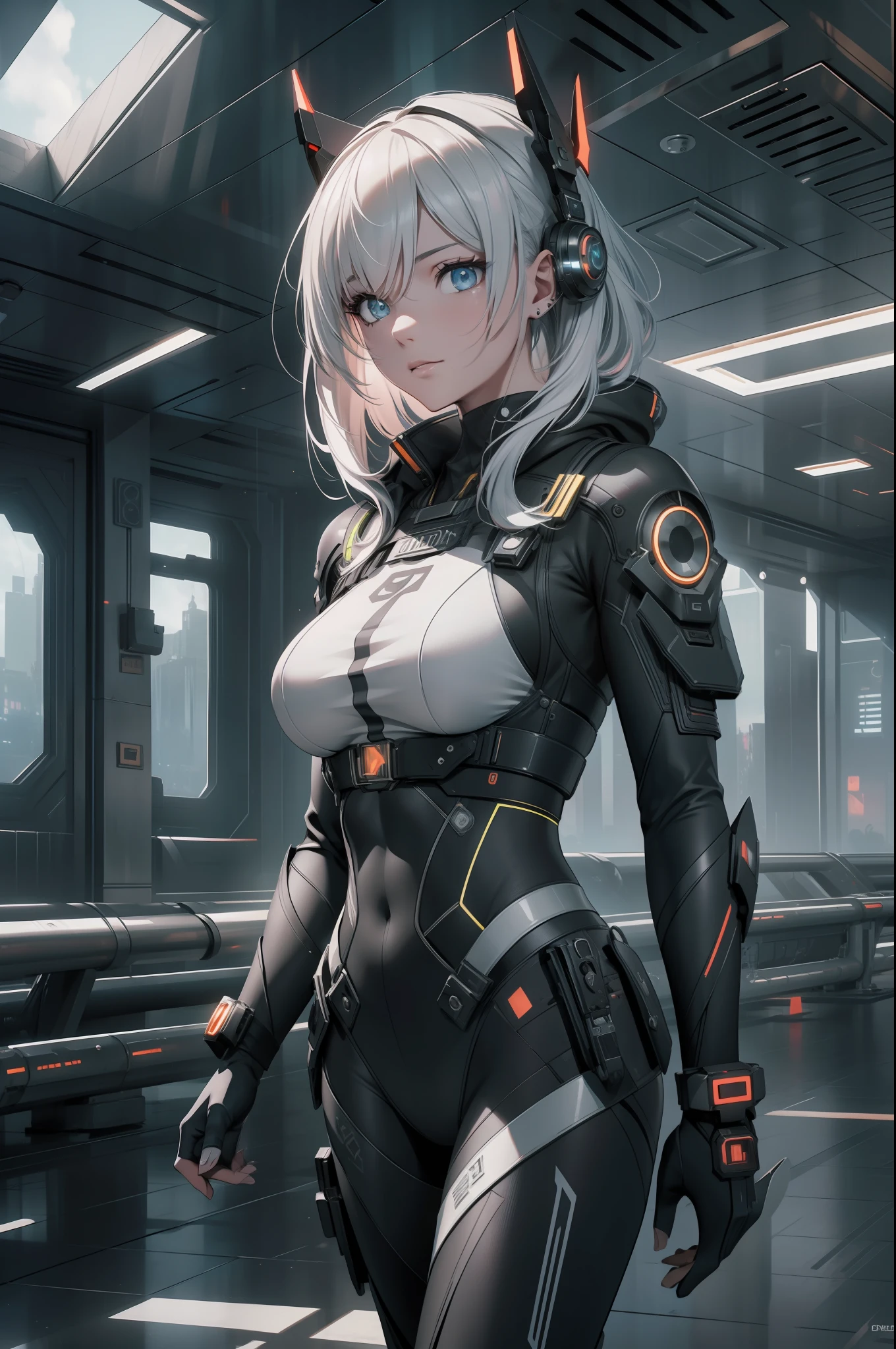 ((Best quality)), ((masterpiece)), (detailed:1.4), 3D, an image of a beautiful cyberpunk female,HDR (High Dynamic Range),Ray Tracing,NVIDIA RTX,Super-Resolution,Unreal 5,Subsurface scattering,PBR Texturing,Post-processing,Anisotropic Filtering,Depth-of-field,Maximum clarity and sharpness,Multi-layered textures,Albedo and Specular maps,Surface shading,Accurate simulation of light-material interaction,Perfect proportions,Octane Render,Two-tone lighting,Wide aperture,Low ISO,White balance,Rule of thirds,8K RAW,