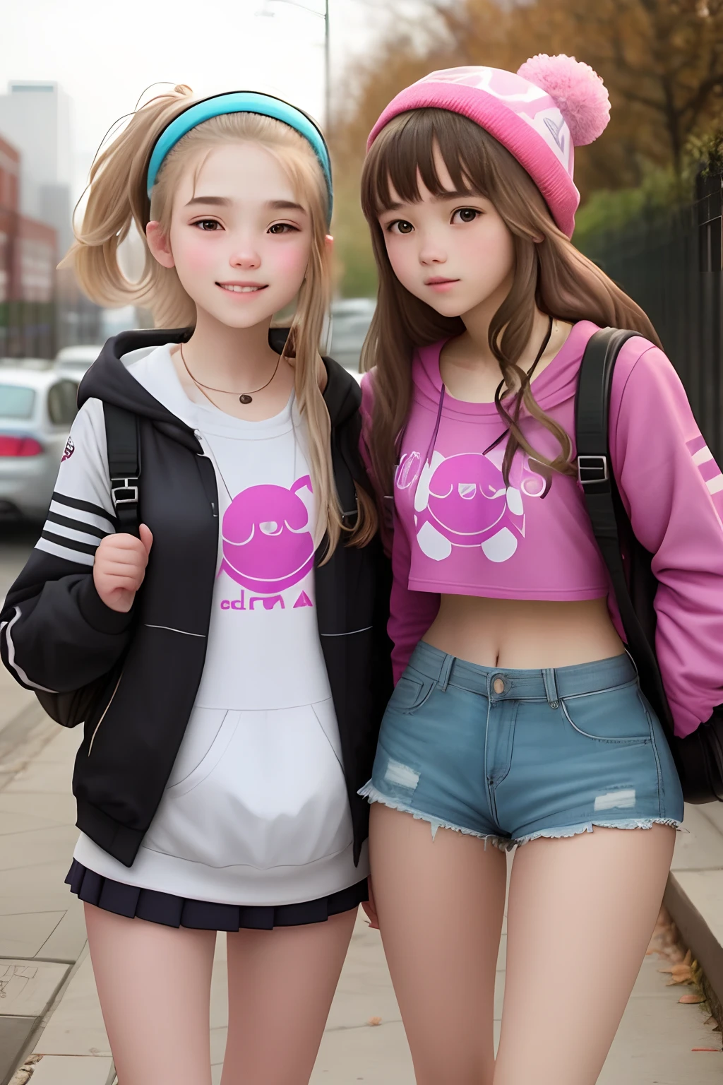 girls with exposed sexual organs