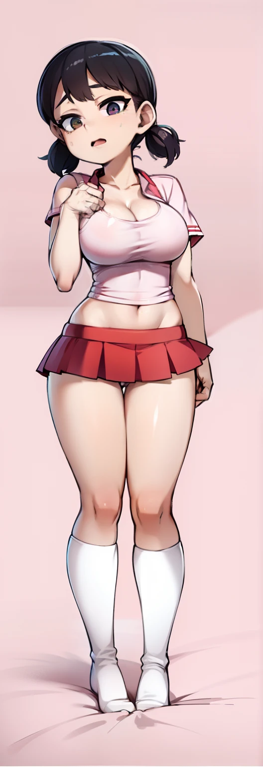 huge tit,Pink clothes
