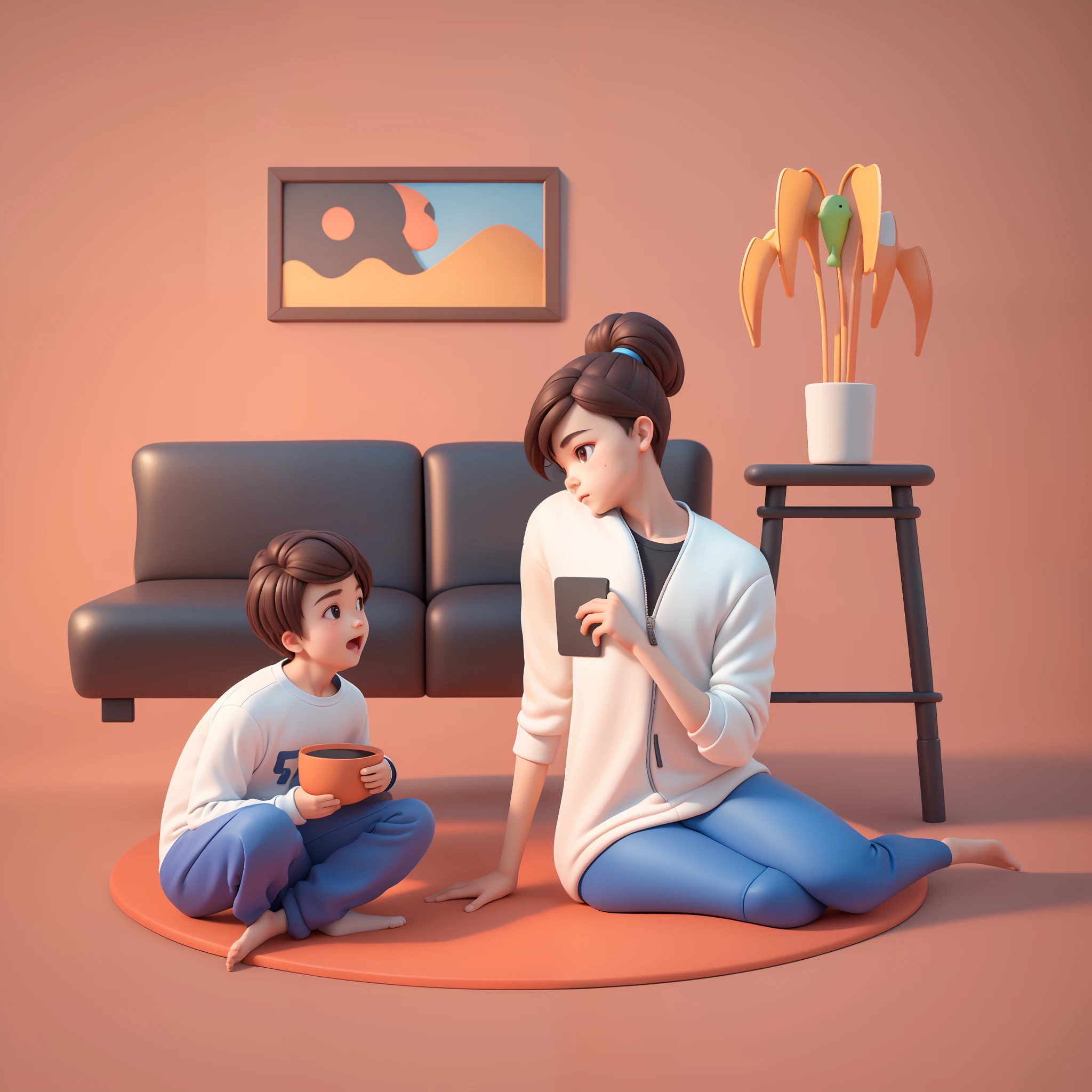 (Pixar 1.23 style) 1 boy ((upper body front, bust shot)), solo, cute ???, brunette, pretty tracksuit, boy, korean child, playground, ((masterpiece, highest quality)), (composite lighting)
