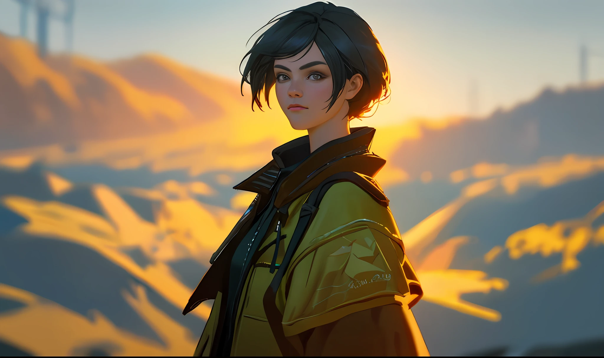 1girl,masterpiece, 8k,semi-realistic,4k,RTX,shaders,brilliant texture work