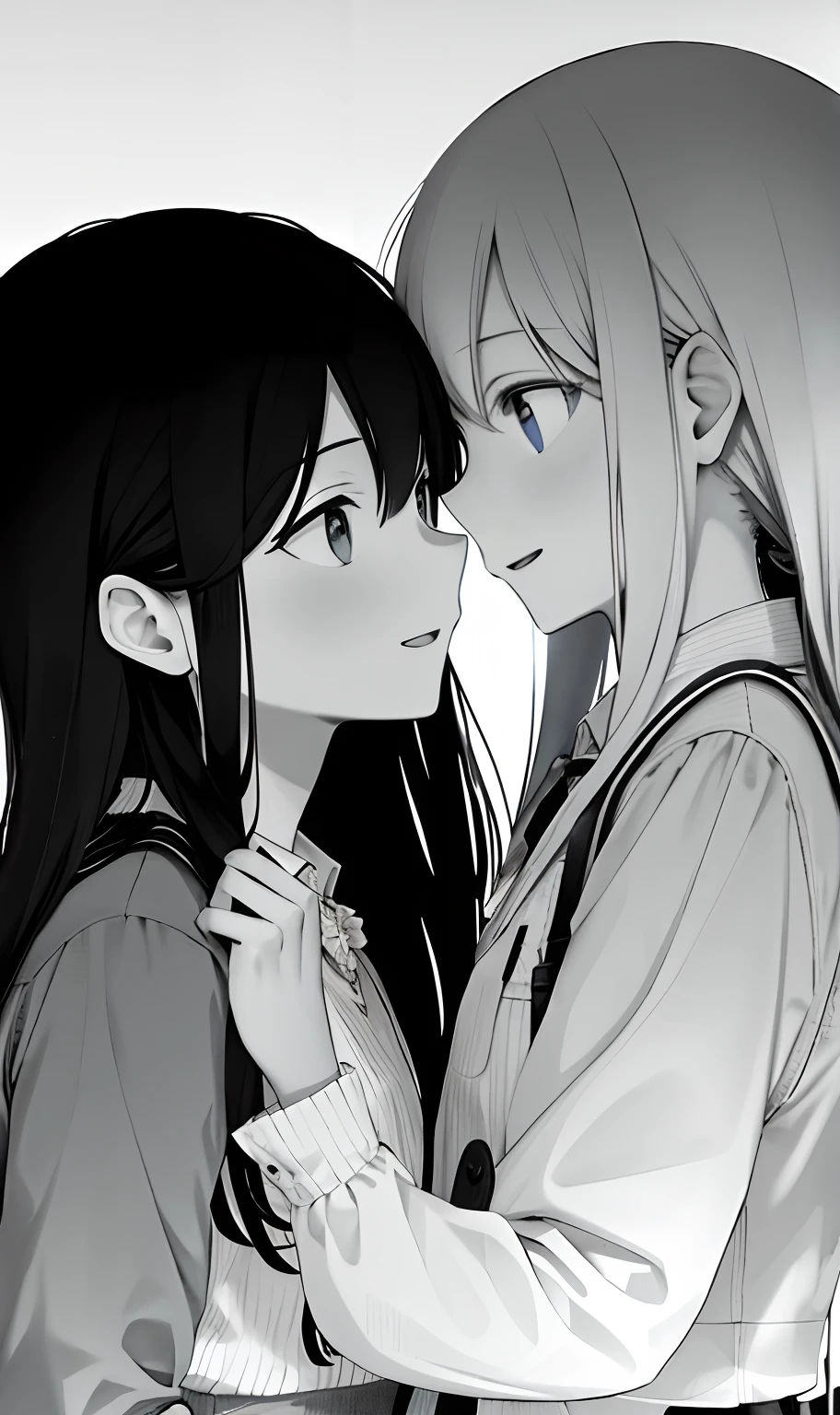 couple,face to face,The upper part of the body