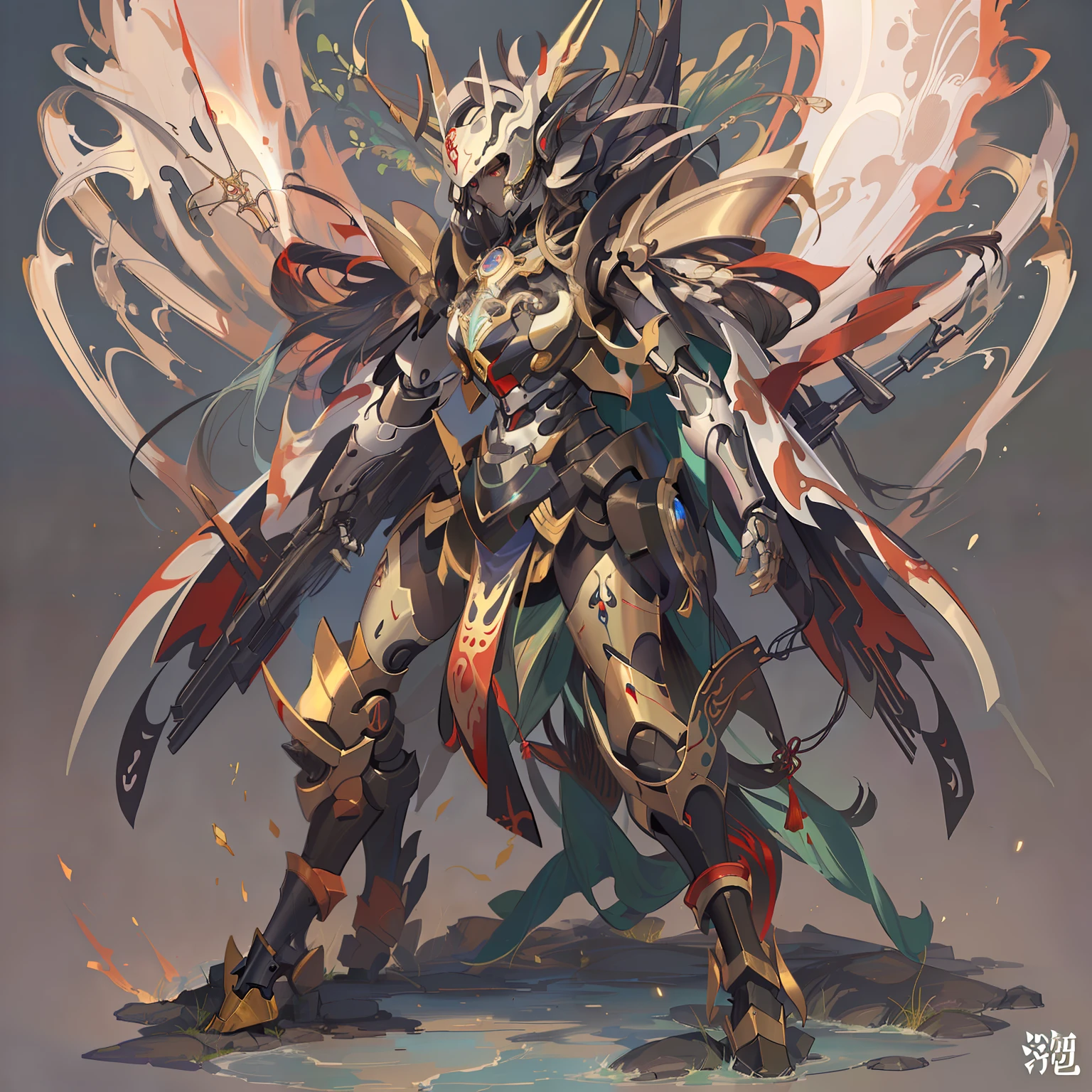 Nuwa mecha is a concept derived from Chinese mythology，It is closely related to the legend of Nuwa creating humans。According to legend，At the beginning of the birth of mankind，Nuwa uses her own body as material，Created a mysterious set of mechanical armor，This is the so-called Nuwa mecha。
Nuwa mecha is often depicted as ornate and sacred armor，Made of delicate metal or other supernatural materials。It possesses great strength and defense，It can protect humanity from the forces of evil。it is said，Nuwa mecha also has the power to create and heal，Wounded humans can be repaired and given new life。