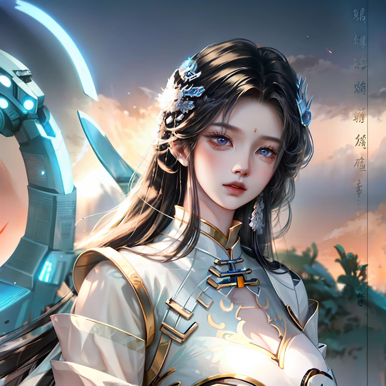 Nuwa mecha is a concept derived from Chinese mythology，It is closely related to the legend of Nuwa creating humans。According to legend，At the beginning of the birth of mankind，Nuwa uses her own body as material，Created a mysterious set of mechanical armor，This is the so-called Nuwa mecha。 Nuwa mecha is often depicted as ornate and sacred armor，Made of delicate metal or other supernatural materials。It possesses great strength and defense，It can protect humanity from the forces of evil。it is said，Nuwa mecha also has the power to create and heal，Wounded humans can be repaired and given new life。