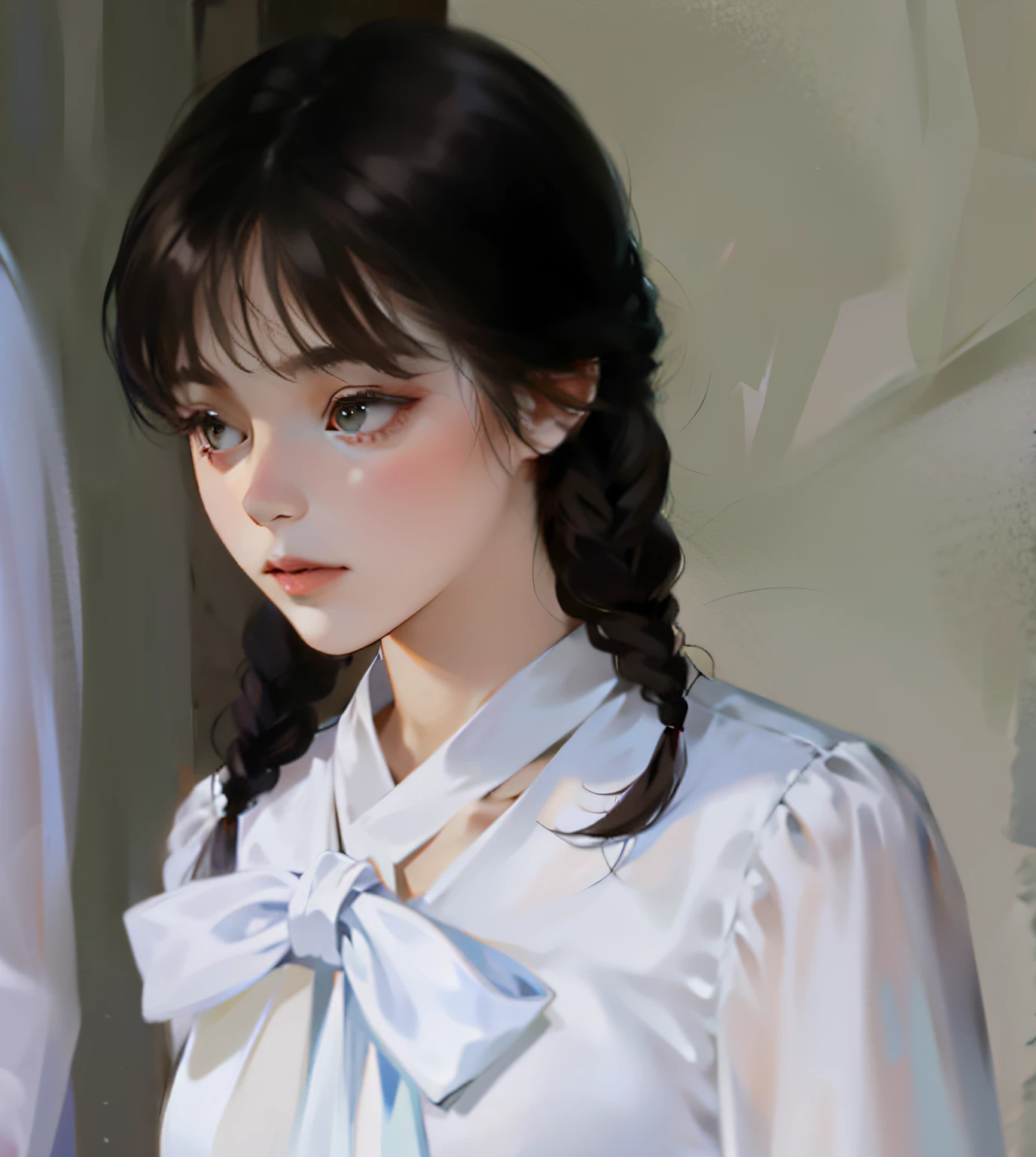 Braided hair,Cute girl