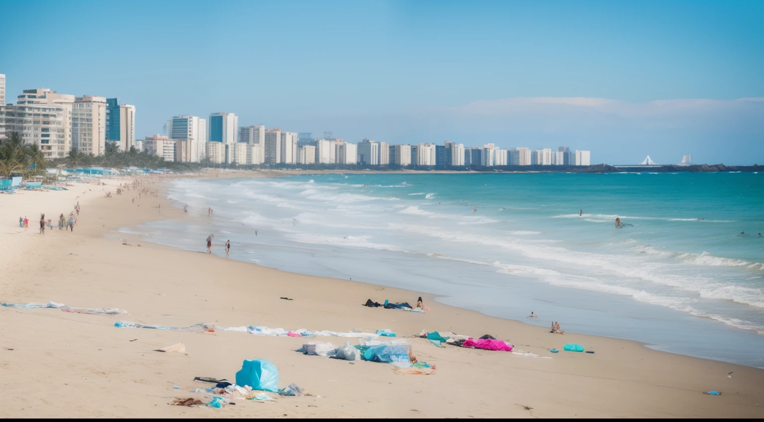 Garbage on the beach