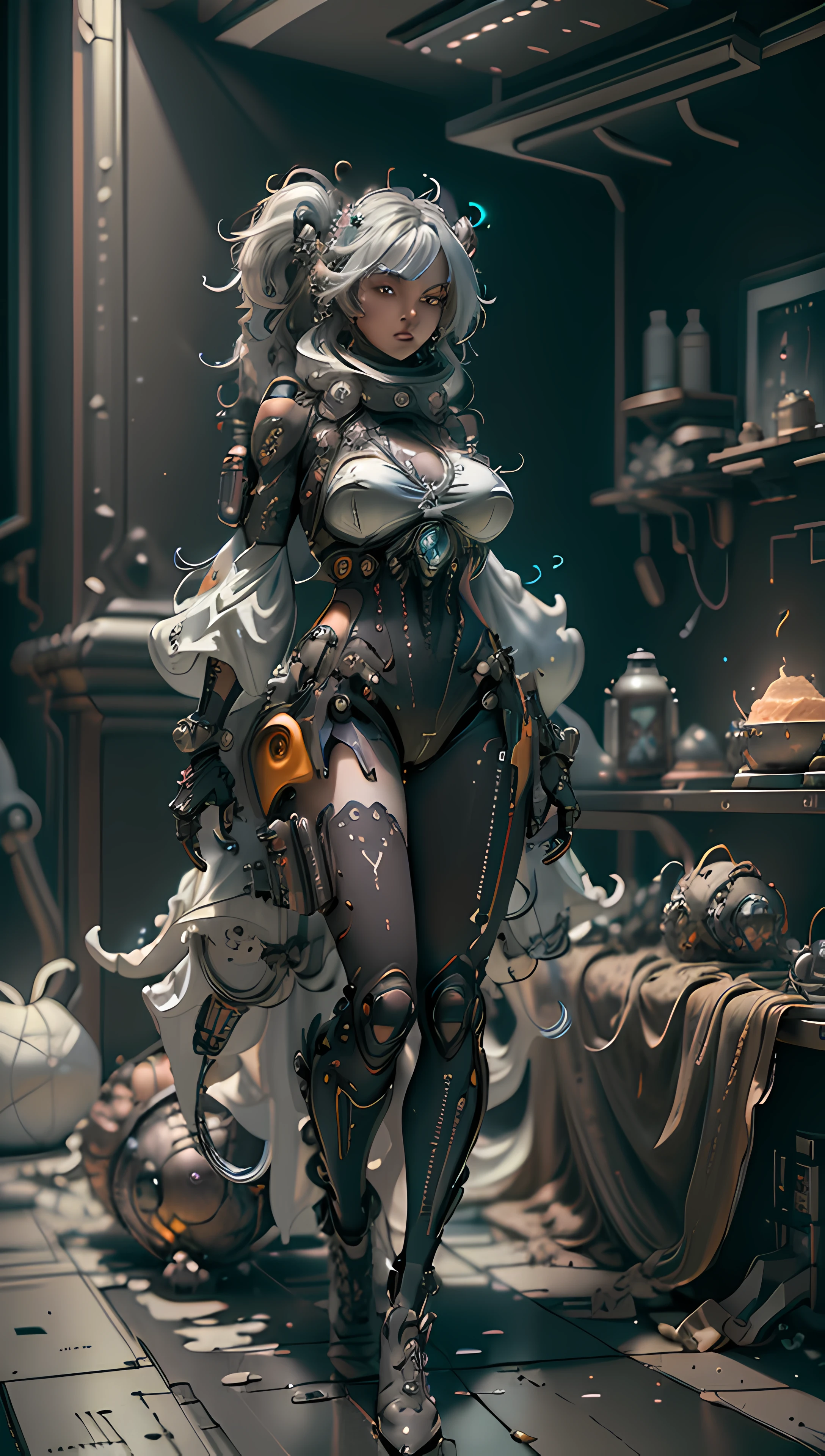 ((Best quality)), ((masterpiece)), (detailed:1.4), 3D, an image of a beautiful cyberpunk female with thick voluminous hair,light particles, pure energy chaos antitech,HDR (High Dynamic Range),Ray Tracing,NVIDIA RTX,Super-Resolution,Unreal 5,Subsurface scattering,PBR Texturing,Post-processing,Anisotropic Filtering,Depth-of-field,Maximum clarity and sharpness,Multi-layered textures,Albedo and Specular maps,Surface shading,Accurate simulation of light-material interaction,Perfect proportions,Octane Render,Two-tone lighting,Wide aperture,Low ISO,White balance,Rule of thirds,8K RAW