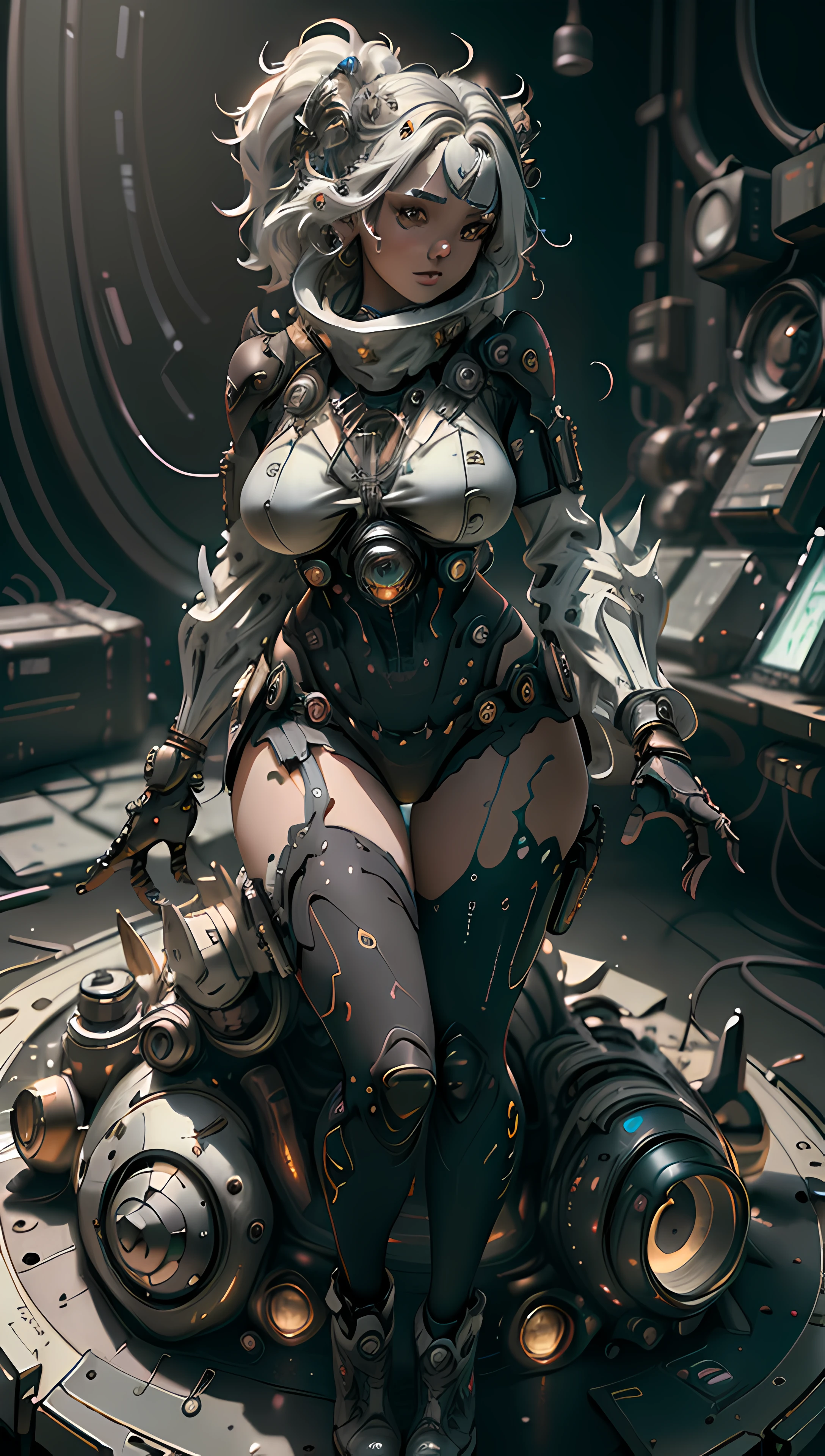 ((Best quality)), ((masterpiece)), (detailed:1.4), 3D, an image of a beautiful cyberpunk female with thick voluminous hair,light particles, pure energy chaos antitech,HDR (High Dynamic Range),Ray Tracing,NVIDIA RTX,Super-Resolution,Unreal 5,Subsurface scattering,PBR Texturing,Post-processing,Anisotropic Filtering,Depth-of-field,Maximum clarity and sharpness,Multi-layered textures,Albedo and Specular maps,Surface shading,Accurate simulation of light-material interaction,Perfect proportions,Octane Render,Two-tone lighting,Wide aperture,Low ISO,White balance,Rule of thirds,8K RAW