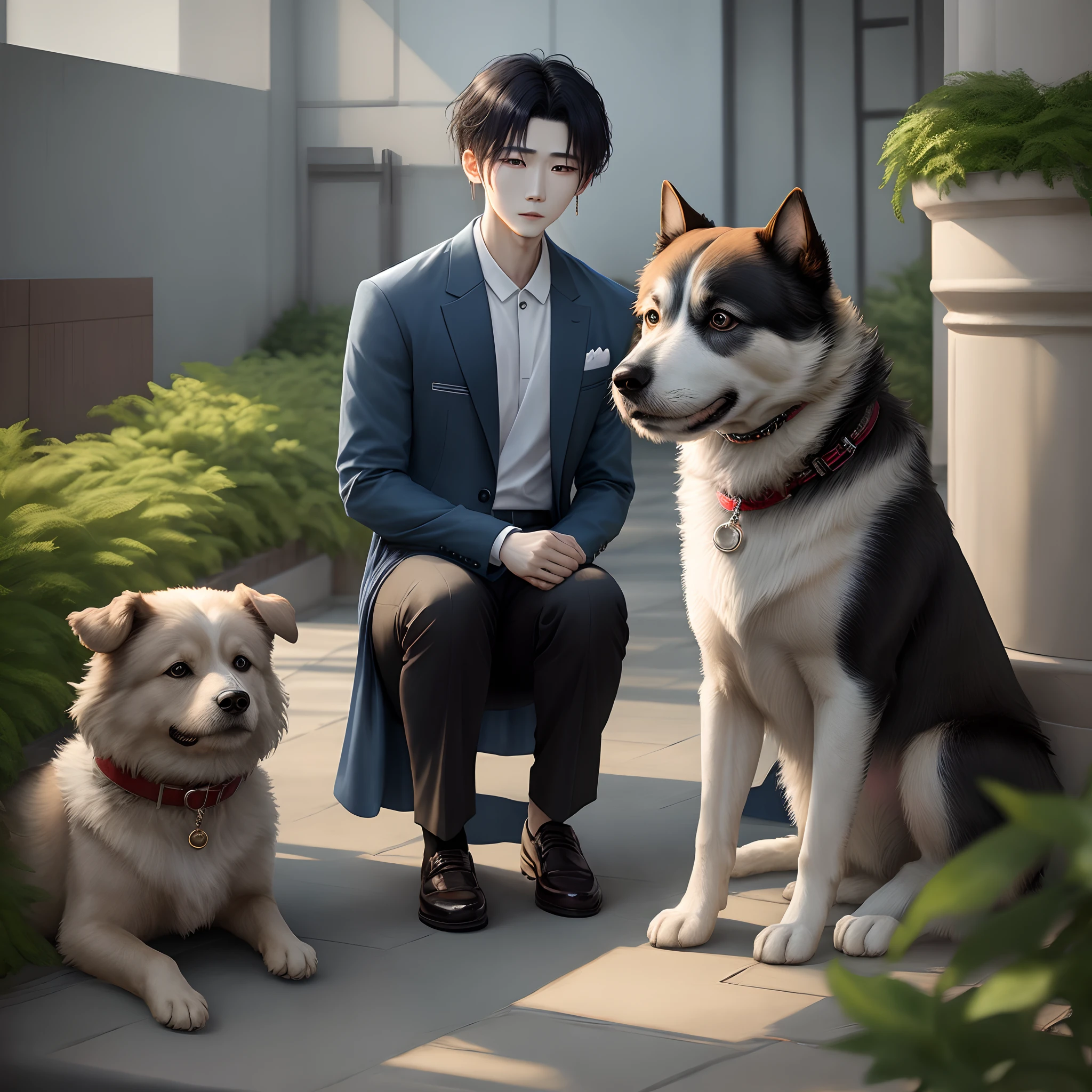Cai Xukun and the dog