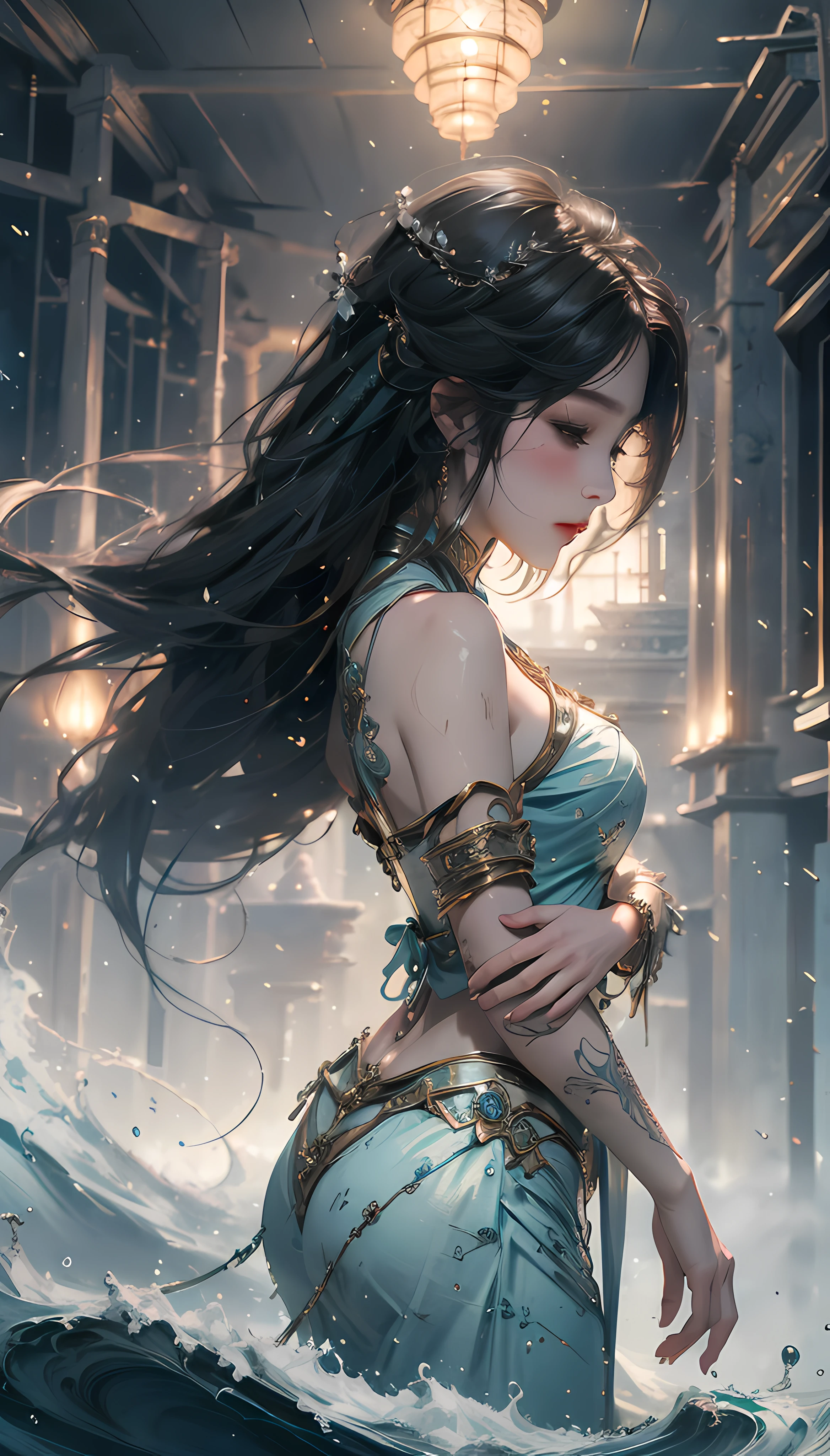 (1girl:1.3),solo,__body-parts__,
official art, unity 8k wallpaper, ultra detailed, beautiful and aesthetic, beautiful, masterpiece, best quality,Fantastical Atmosphere, Calming Palette, Tranquil Mood, Soft Shading,
Miko priestess, charm spell, talisman familiar, shrine maiden duties,