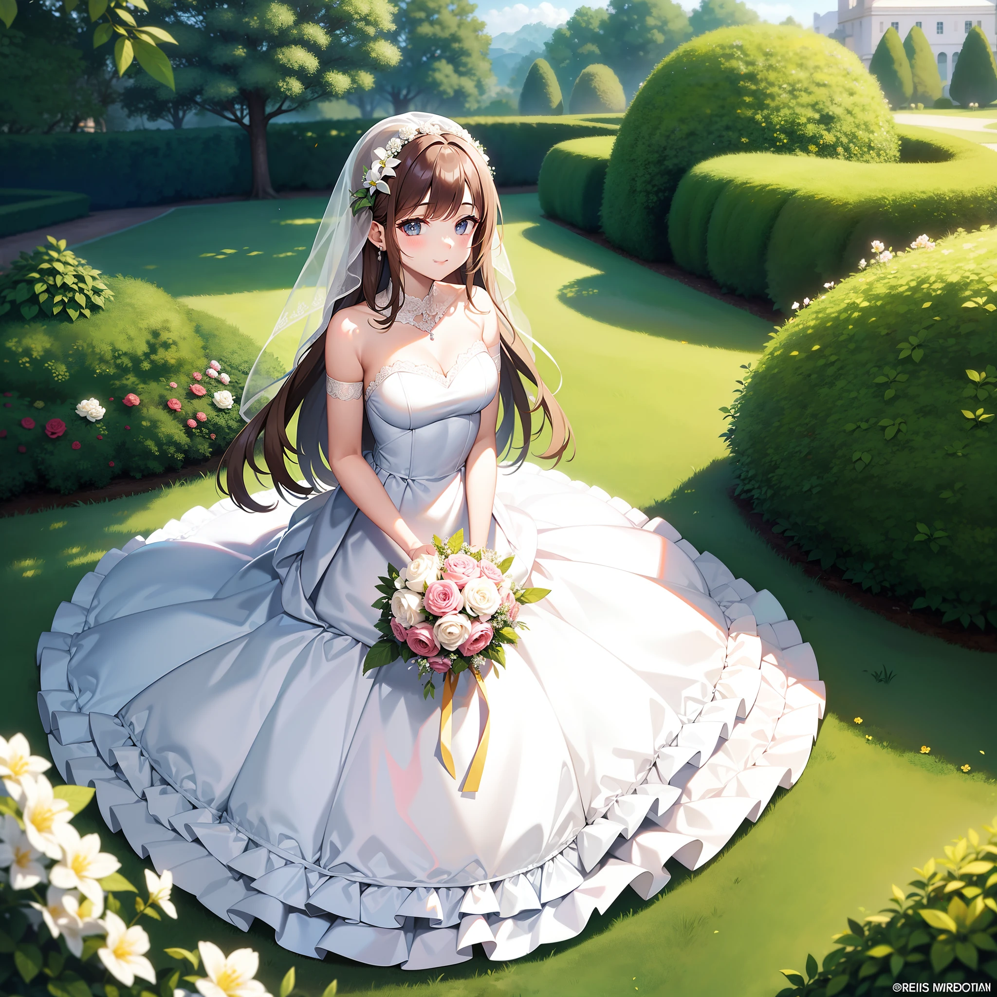 Maiden flower wedding wedding dress garden