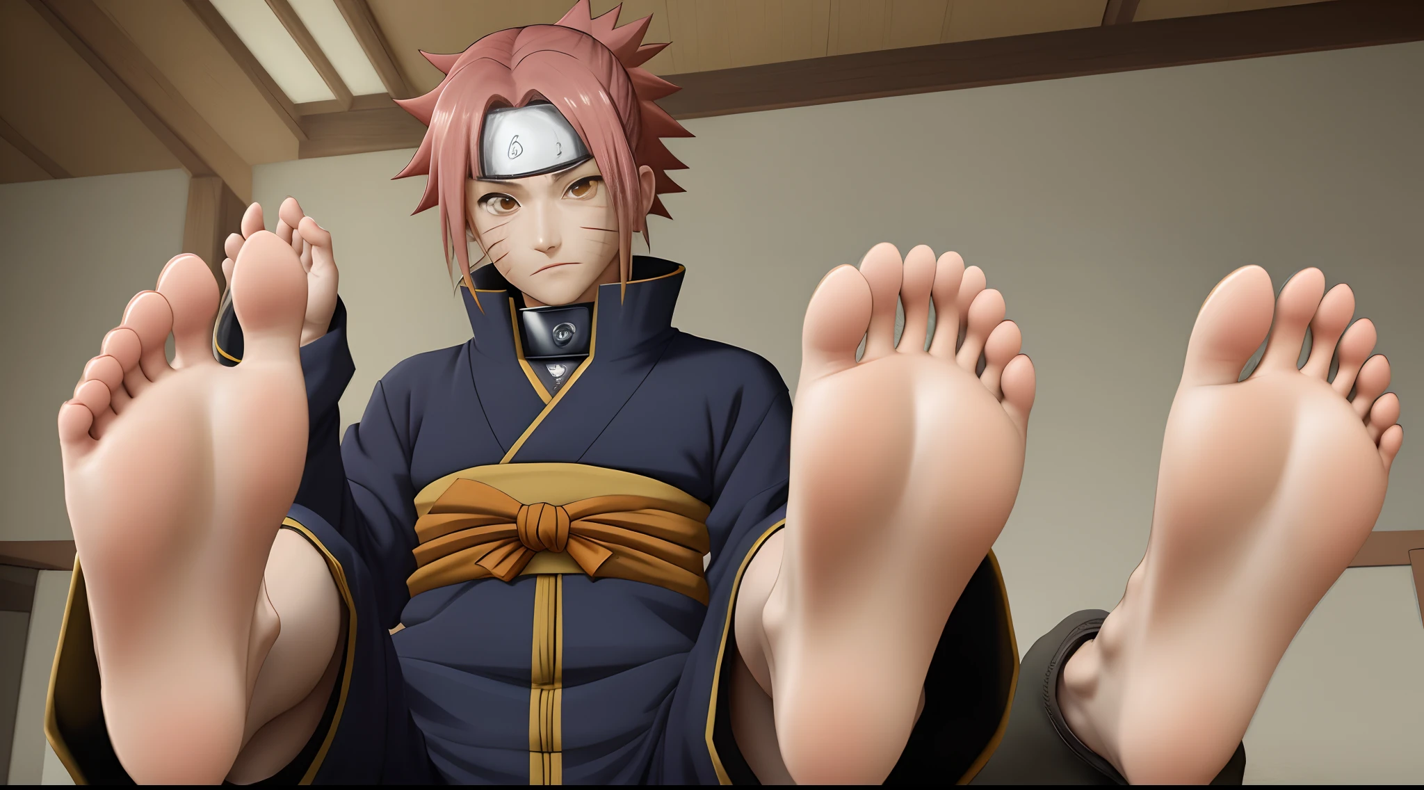 Naruto Konan's feet