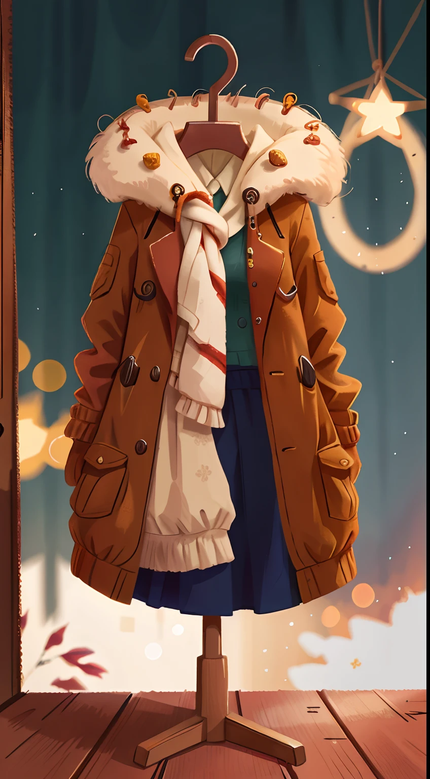 coat on the hanger, perfect quality, clear focus (clutter - home: 0.8), (masterpiece: 1.2) (realistic: 1.2) (bokeh) (best quality) (detailed skin: 1.3) (complex details) (8K) (sharp focus), clean background, white background, long view composition, 85MM SHOT