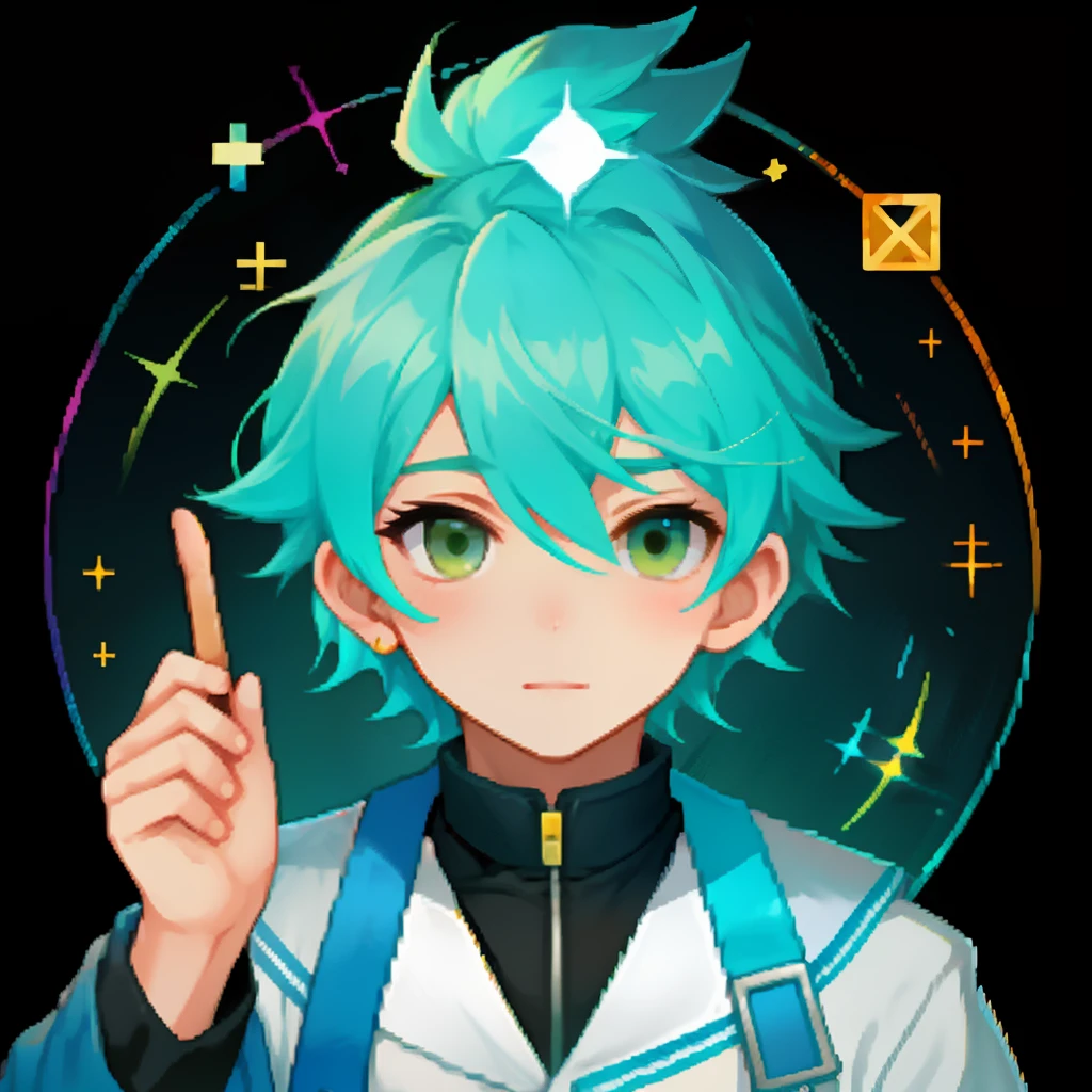 Skysky,Cute boy,heal,quadratic element,