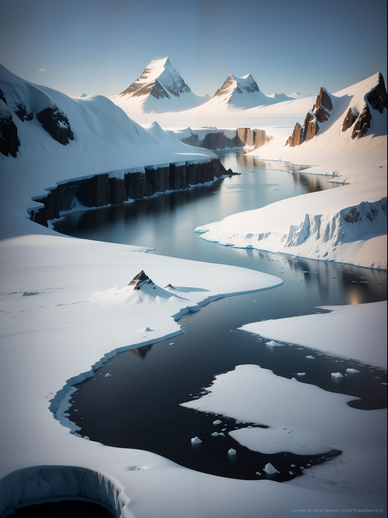 Beautiful Antarctic landscape,k hd,detail-rich