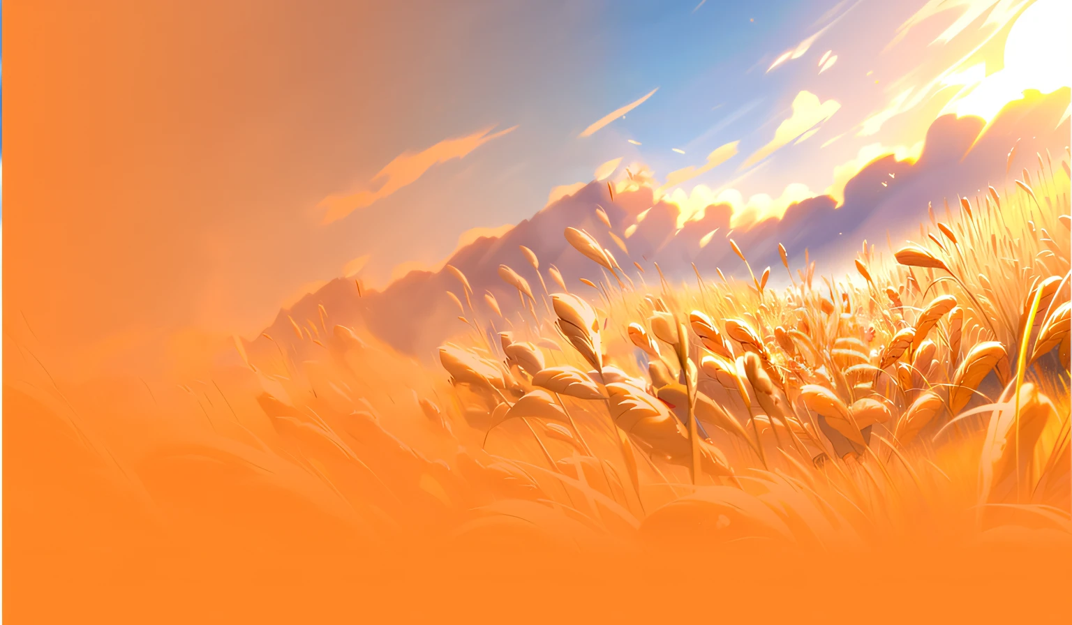 wheat，Rice，No characters