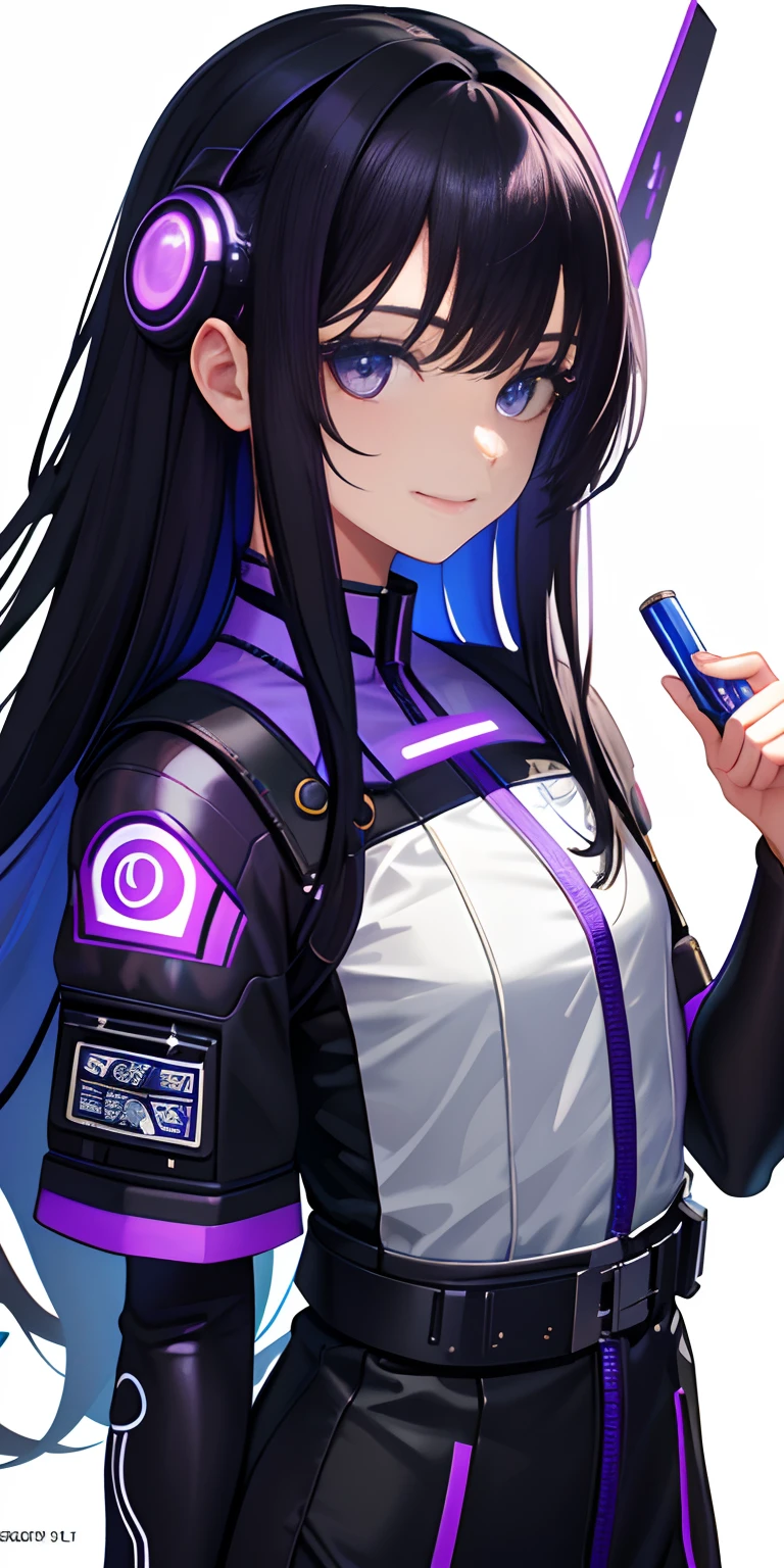 [(Transparent background:1.5)::5],(((Masterpiece))),(((Best quality))),(((Extremely detailed))),illustration, 4girl,Solo, ，cyber punk perssonage，nigth，城市，(Black hair),(purple blue eyes), full bodyesbian,Long hair dyed purple，Close up,Dynamic actions,Lens perspective,standing against the wall， voluminetric lighting, Detailed eyes, ultra - detailed,Calm smile, Highly detailed,  small detailed, Ultra detailed, Best quality, Intricate, 4K, 8K, trending on artstationh, Good anatomy, Beautiful lighting, Award-winning,