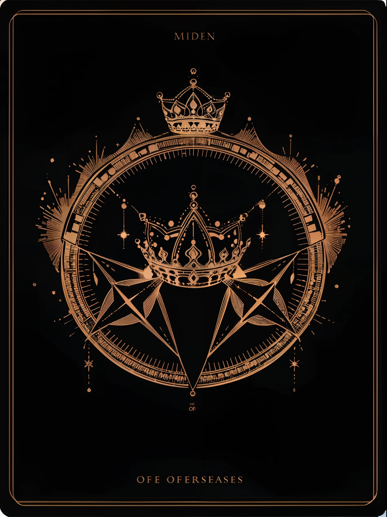Soul Card, Line, ((Crown)), Star, Moon, No Man, Radiant Line
