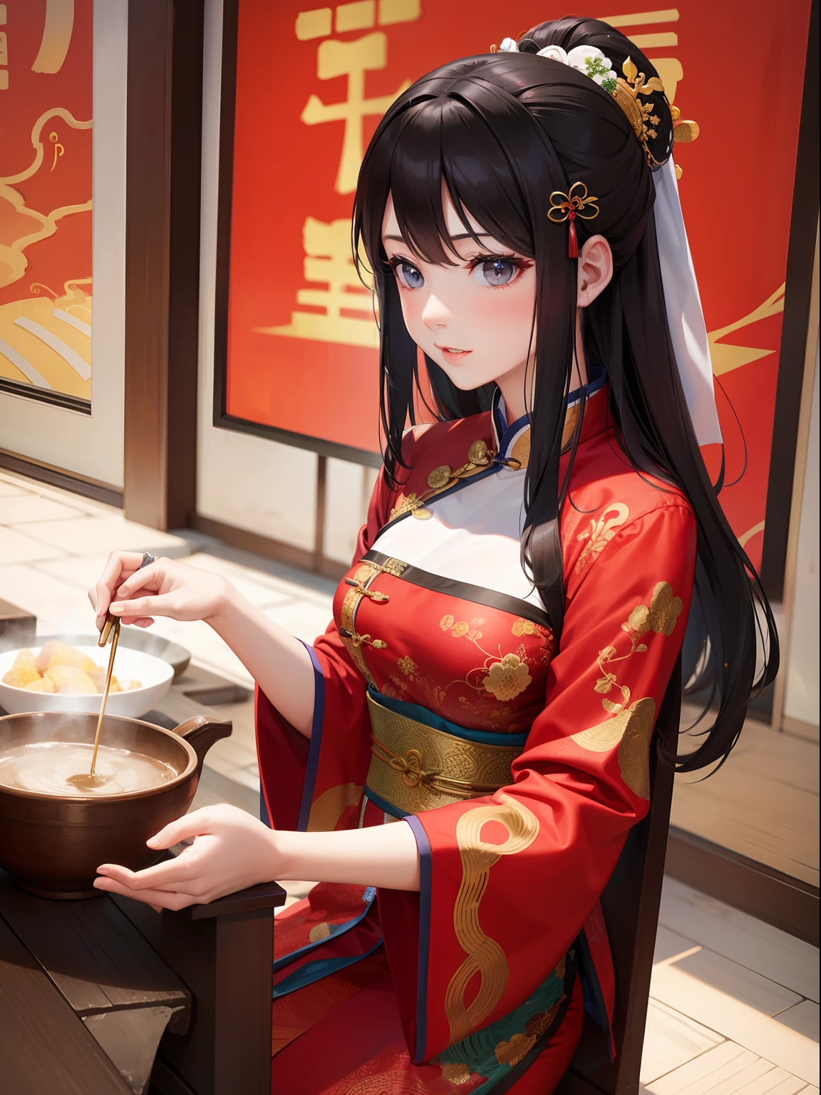 woman, China, ancient, traditional